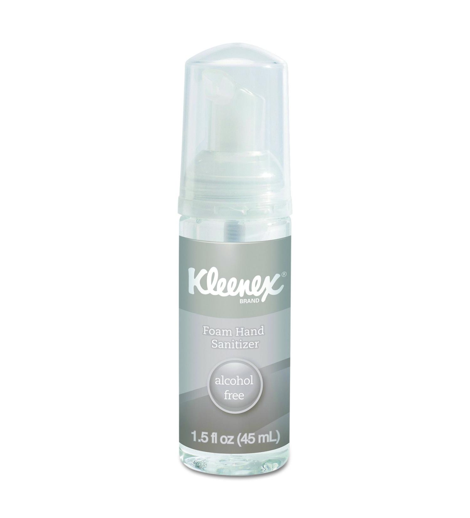Kleenex 34136 Alcohol-Free Foam Hand Sanitizer 1.5 oz Clear (Case of 24)