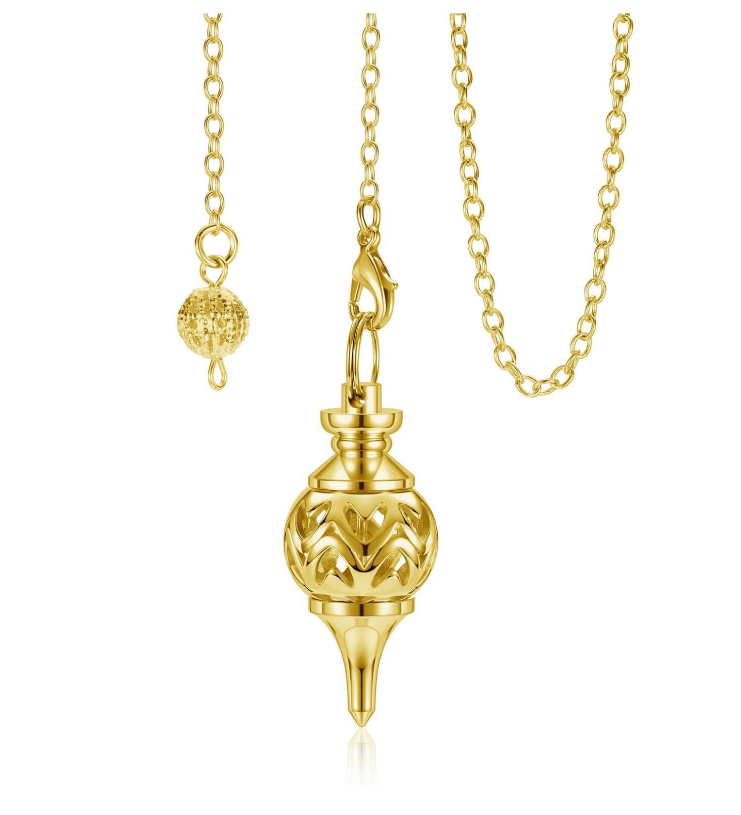 Crystears Copper Filigree Pendulum - Spiritual Jewelry for Divination Reiki Healing & Meditation - Buy Online on GoSupps.com
