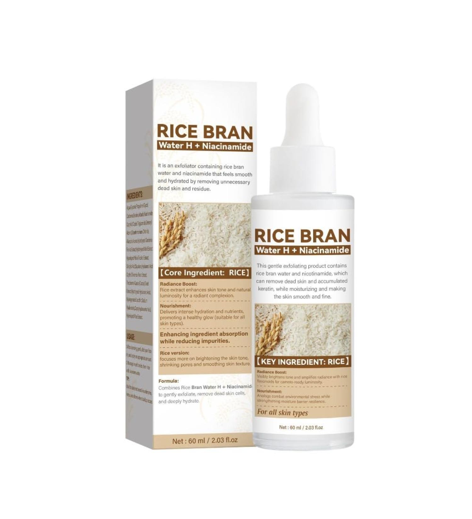 3PCS Essence Toner White Rice Ampoule Skin Softening Essence Exfoliate Face Scrub Dead Skin Fade Essence Brighten Body - Buy Online on GoSupps.com