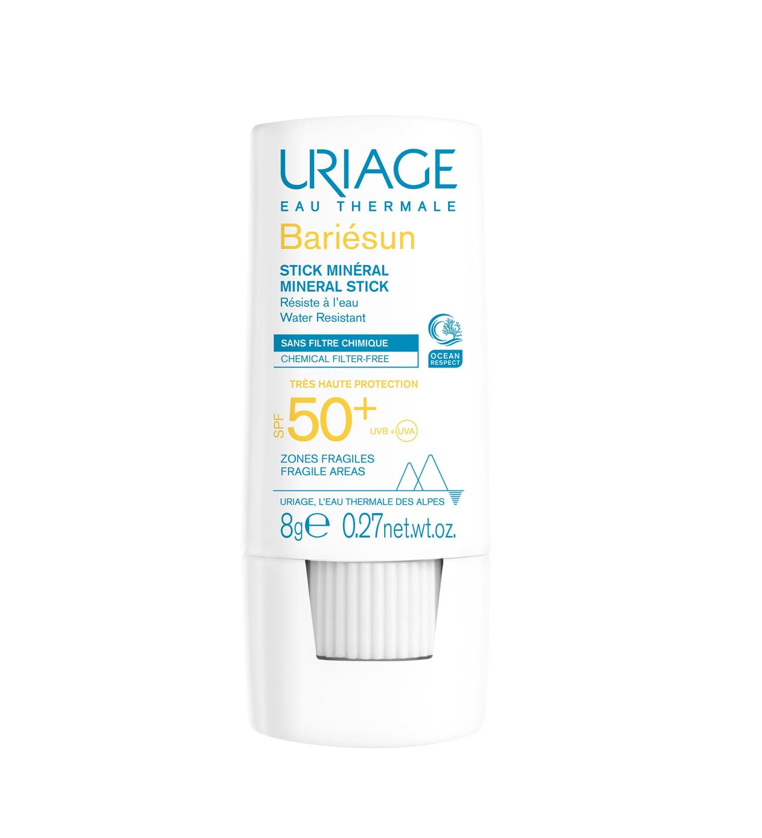 Uriage Bariesun SPF 50 Plus Mineral Stick 8 g (Pack of 1)