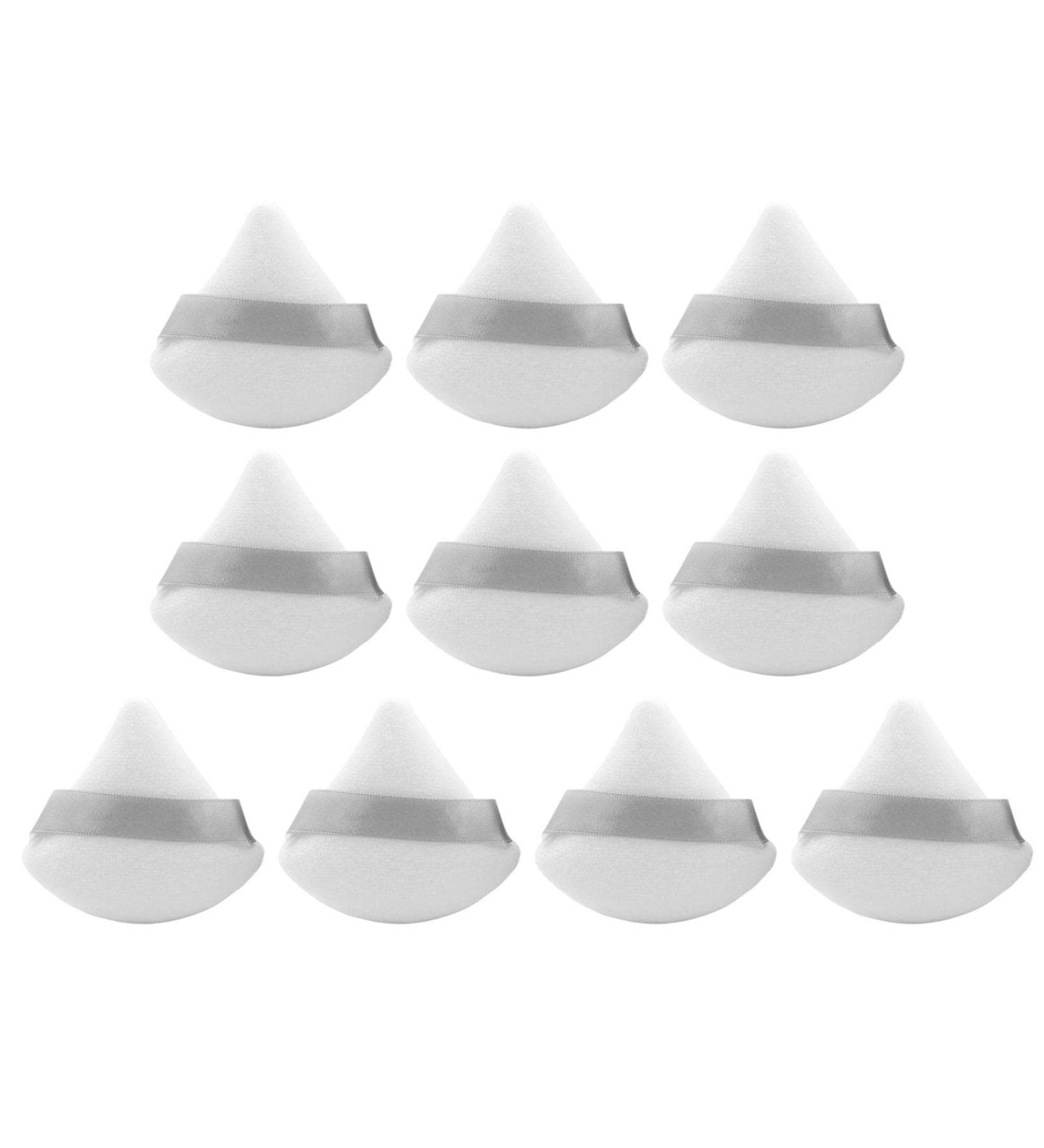 Fan-Shaped Makeup Puff Loose Powder Puff Makeup Triangle Puff Facial Cosmetics Powder Application Tool Delicate Soft for Cheeks Forehead and Other Parts White - Buy Online on GoSupps.com