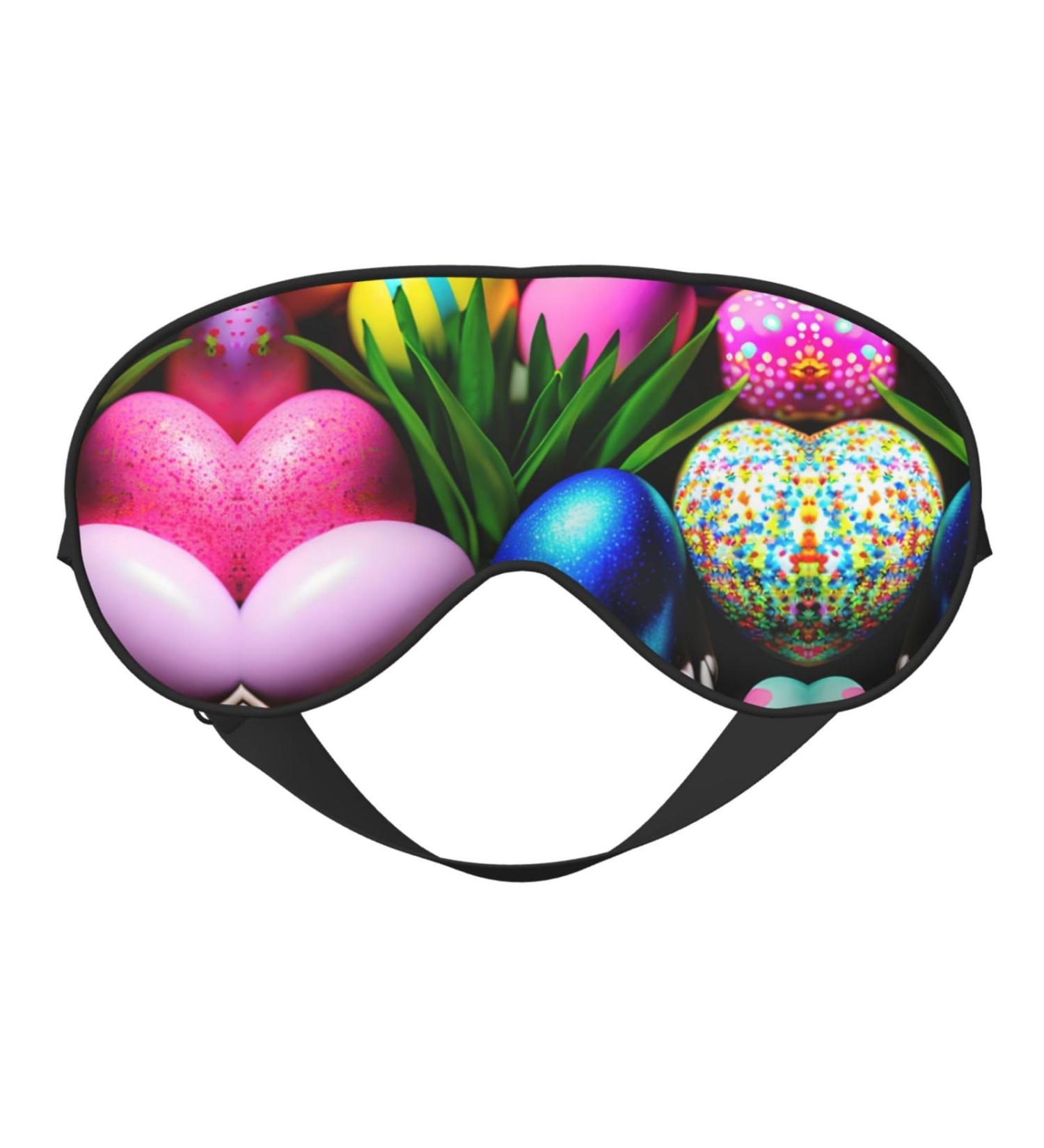 SSIMOO Colorful Easter Eggs Eye Mask | Double-Sided Soft Light Blocking for Better Sleep - Buy Online on GoSupps.com