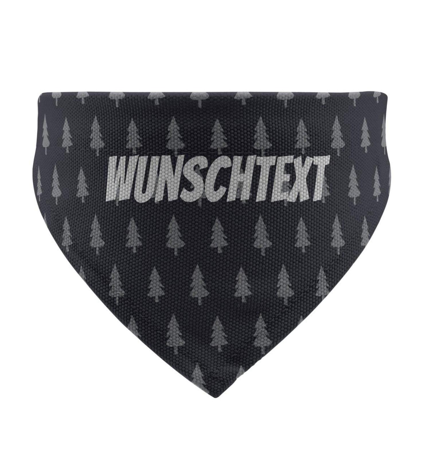 Buy Printplanet Dog Scarf - Personalized with Name/Text - Trees Dark Blue - Size S - Perfect for Stylish Dogs - Buy Online on GoSupps.com