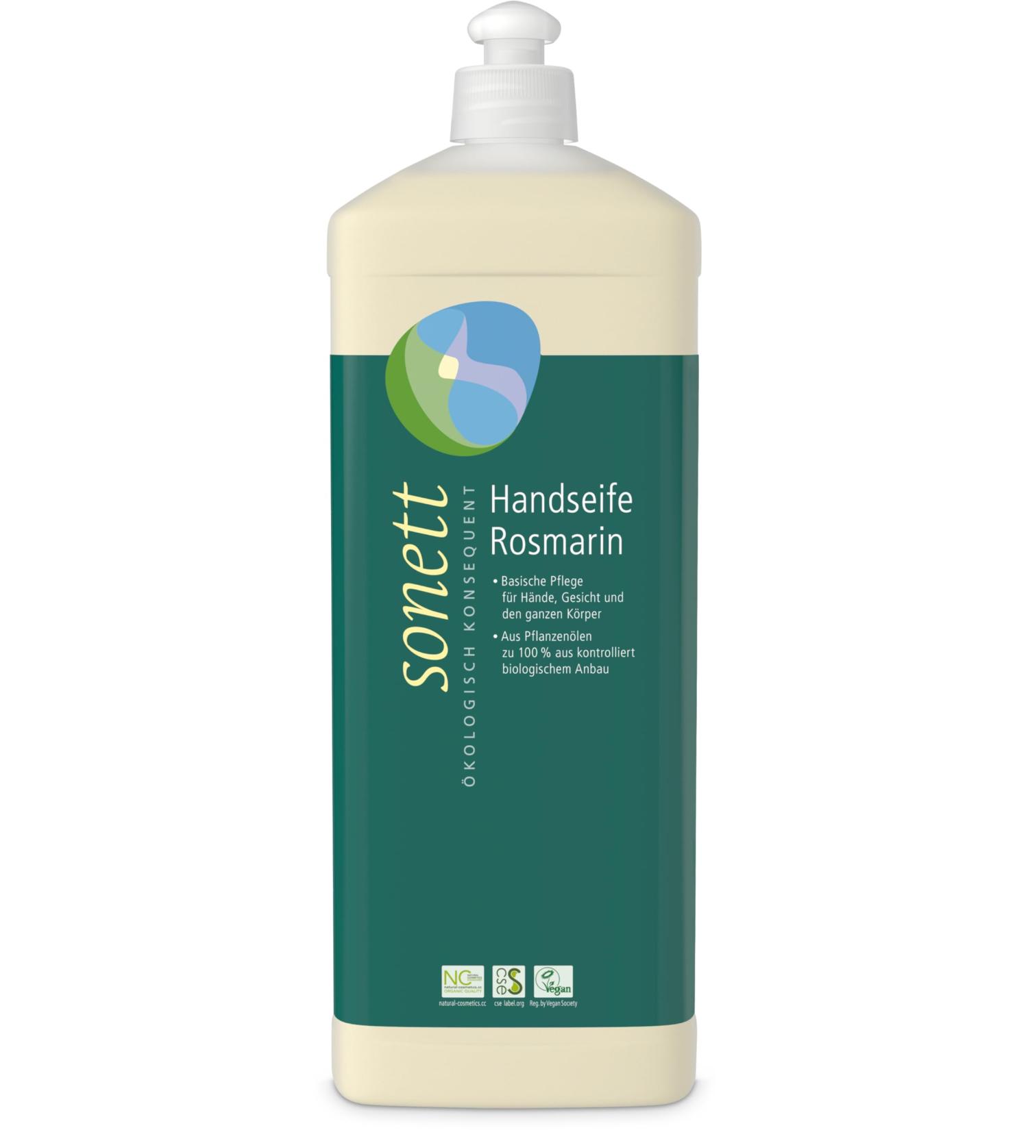 Sonett Hand Soap Rosemary (6 x 1 l) 1 l (pack of 6)