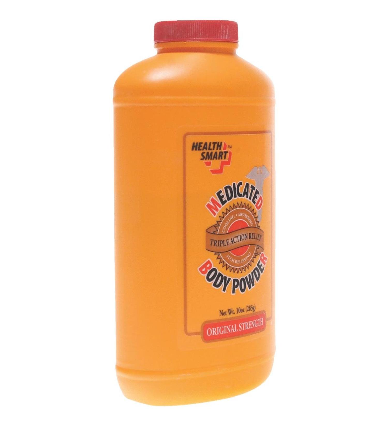 Talc Medicated Body Powder 10 oz Health Smart (one Bottle) Similar to Gold Bond Medicated