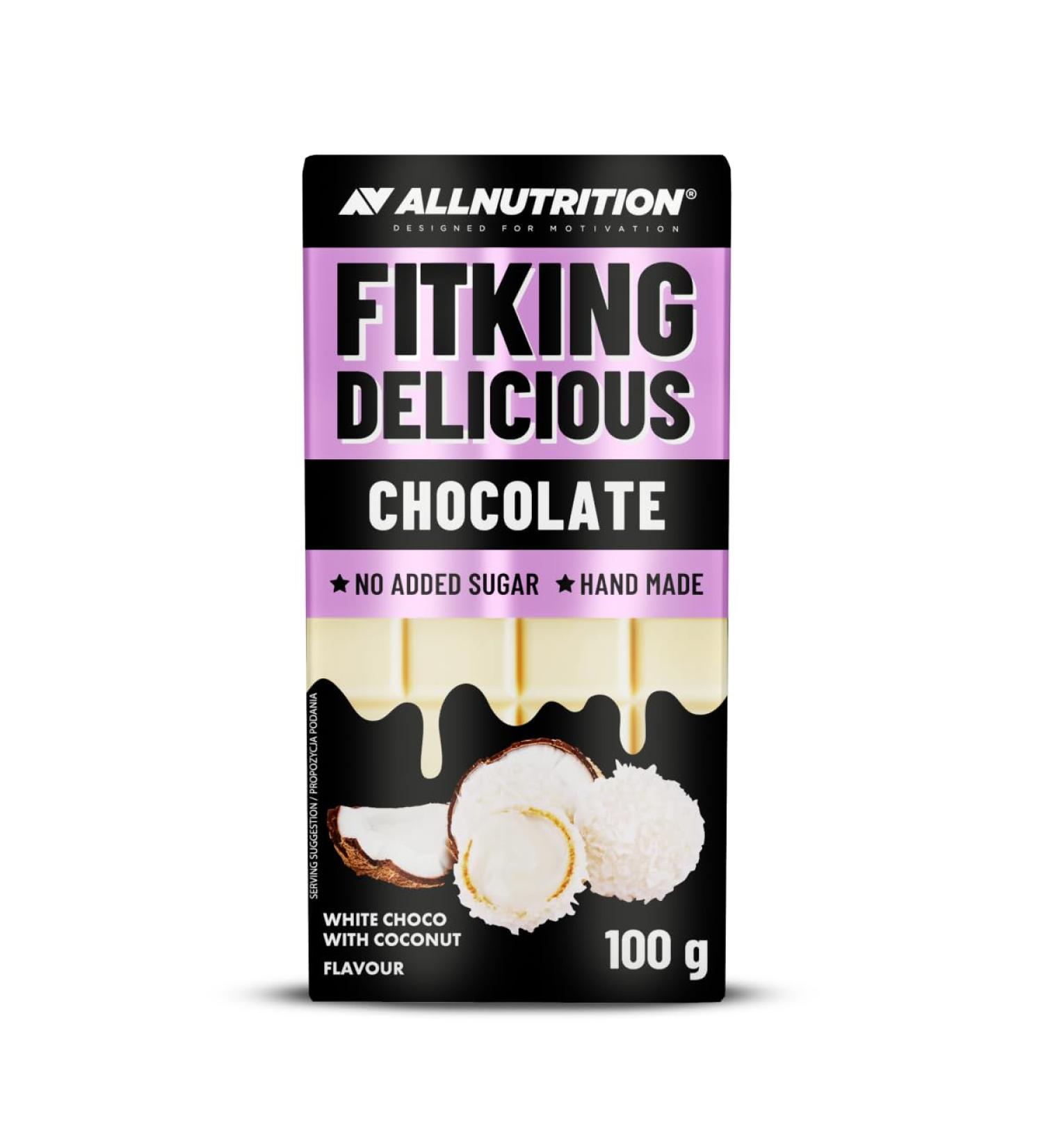  ALLNUTRITION Allnutrition Fitking Delicious Chocolate White Choco With Coconut 100g - Buy Online on GoSupps.com