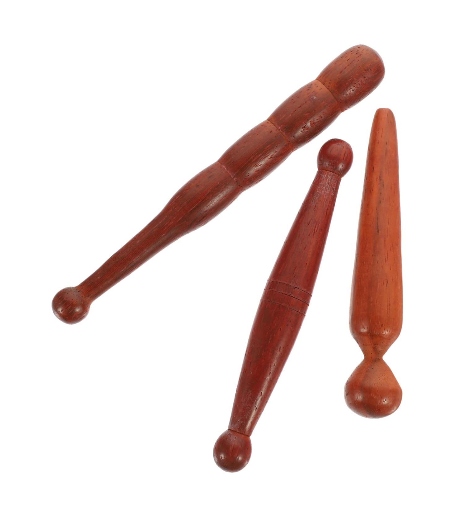 Beaupretty 9 STK Manual Foot & Face Massage Device - Thai Wood Massage Tools - 3 Pieces for Ultimate Relaxation - Buy Online on GoSupps.com