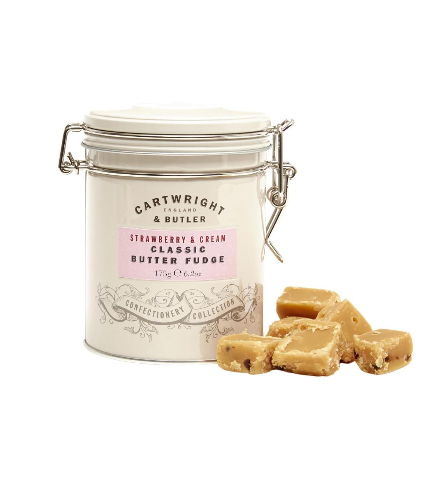 Cartwright and Butler | Strawberry & Clotted Cream Fudge in Tin