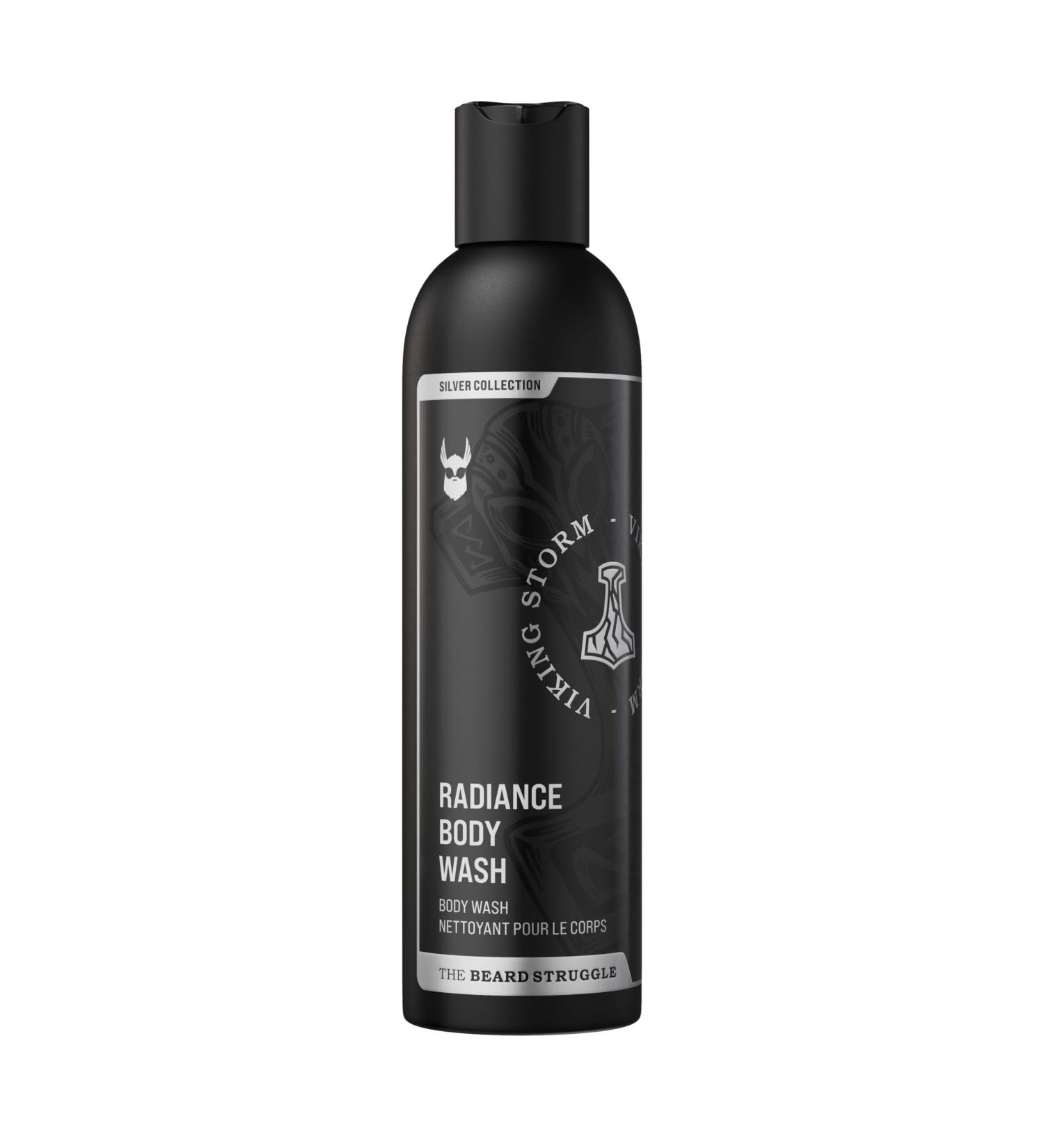 Buy The Beard Struggle Men's Body Wash Viking Storm - Natural Shower Gel 240 mL | Silver Collection Skin Cleanser - Buy Online on GoSupps.com