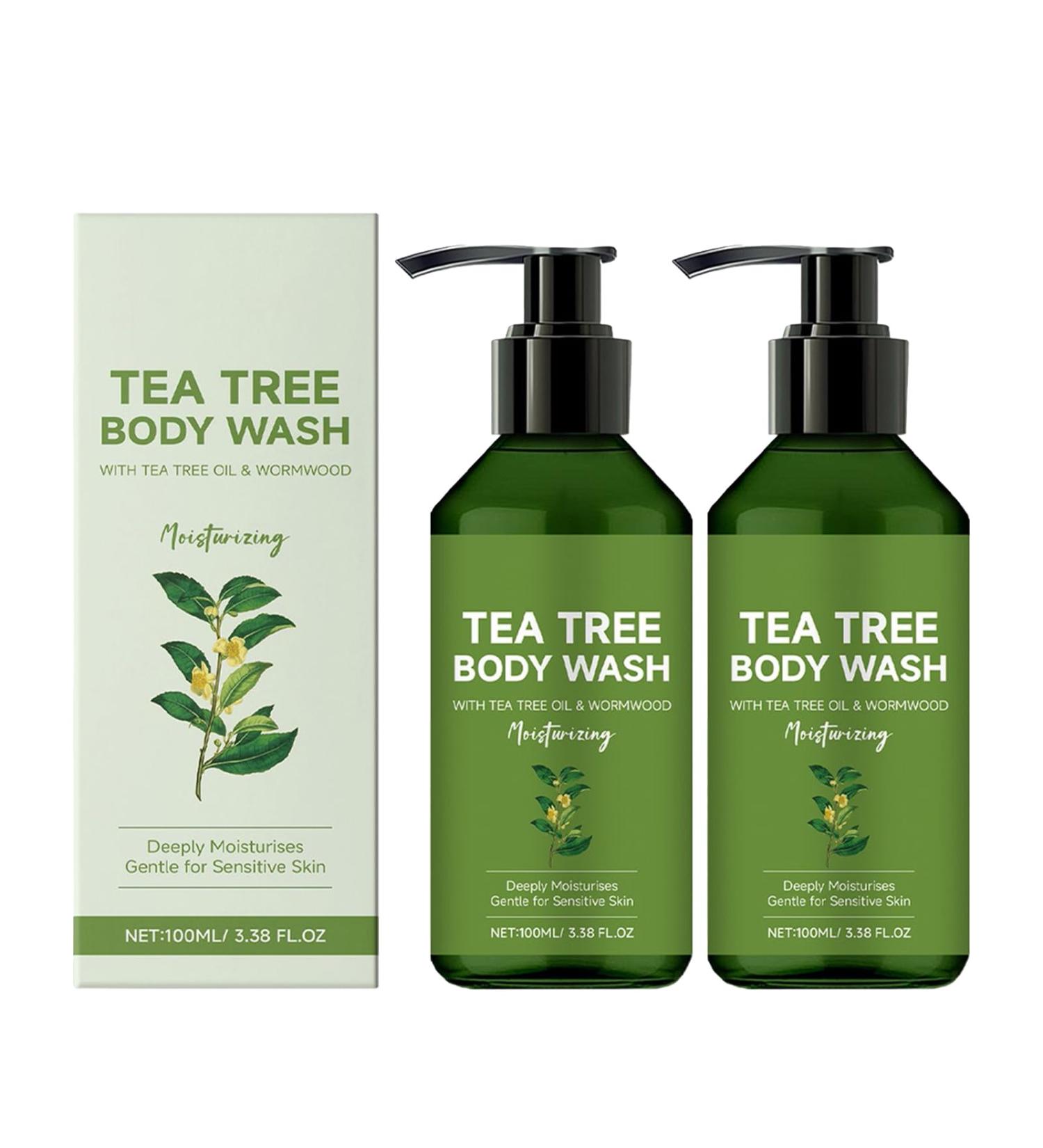 Tea Tree Body Wash Tea Tree Tinea Versicolour Body Wash with natural tea tree oil skin care for back acne folliculitis itching in the groin athletes foot and ringworm 2 - Buy Online on GoSupps.com