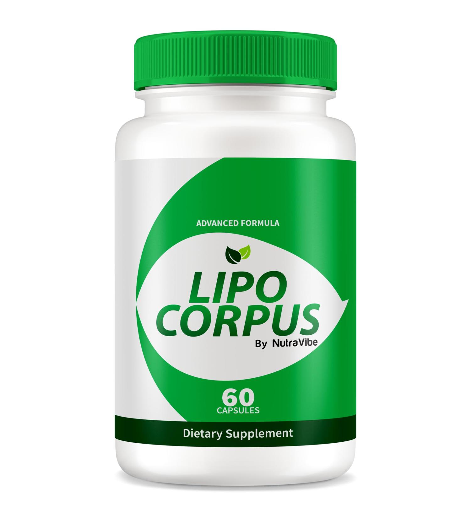 NutraVibe Lipo Corpus - Official Formula for a Fit and Healthy Body All-Natural Ingredients to Support Energy and Overall Health Premium LipoCorpus Pastillas Reviews (60 Capsules) - Buy Online on GoSupps.com
