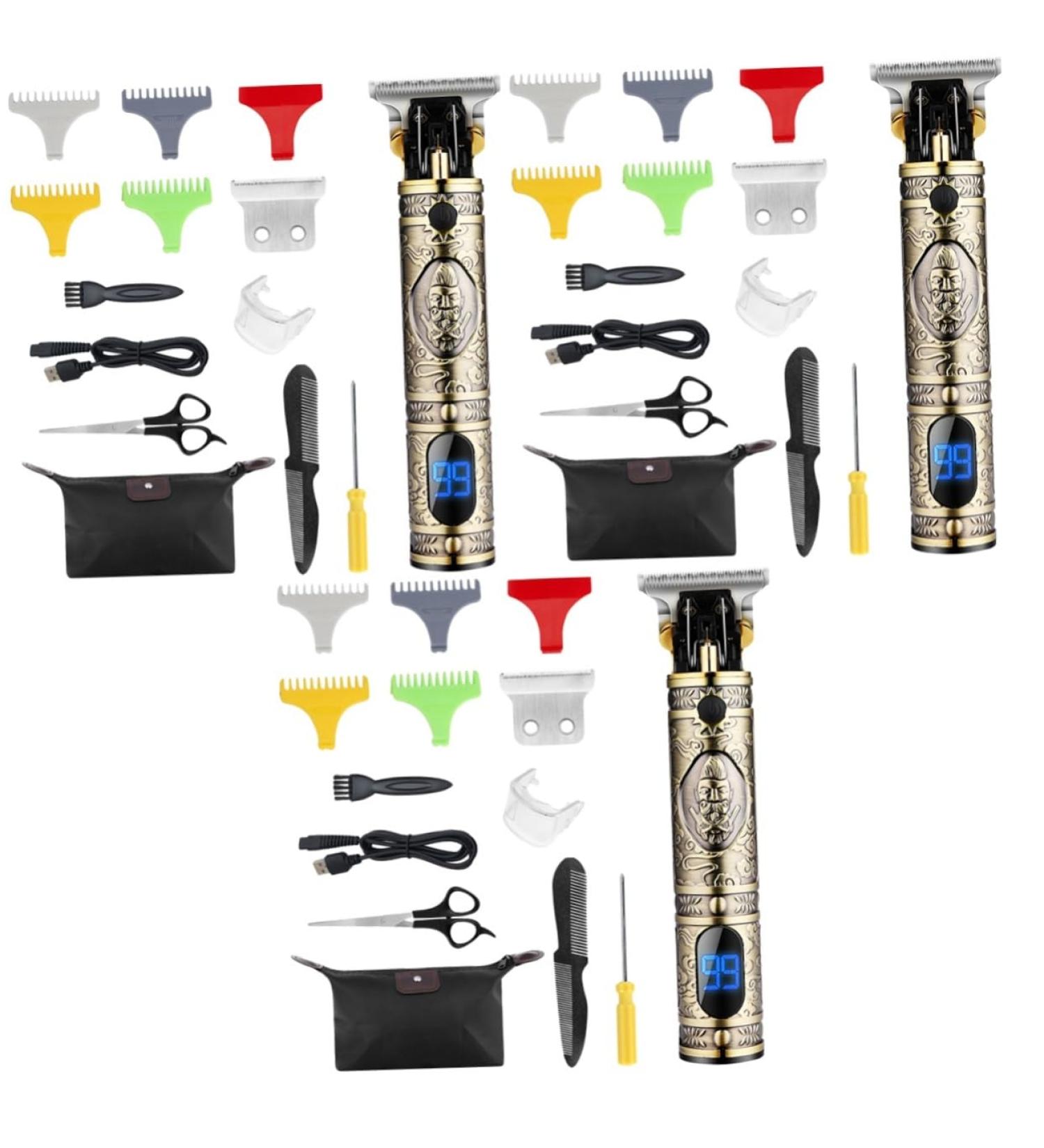 Buy Balacoo 3 Sets Stainless Steel Electric Man Beard Grooming Kit - International Shipping Available - Buy Online on GoSupps.com