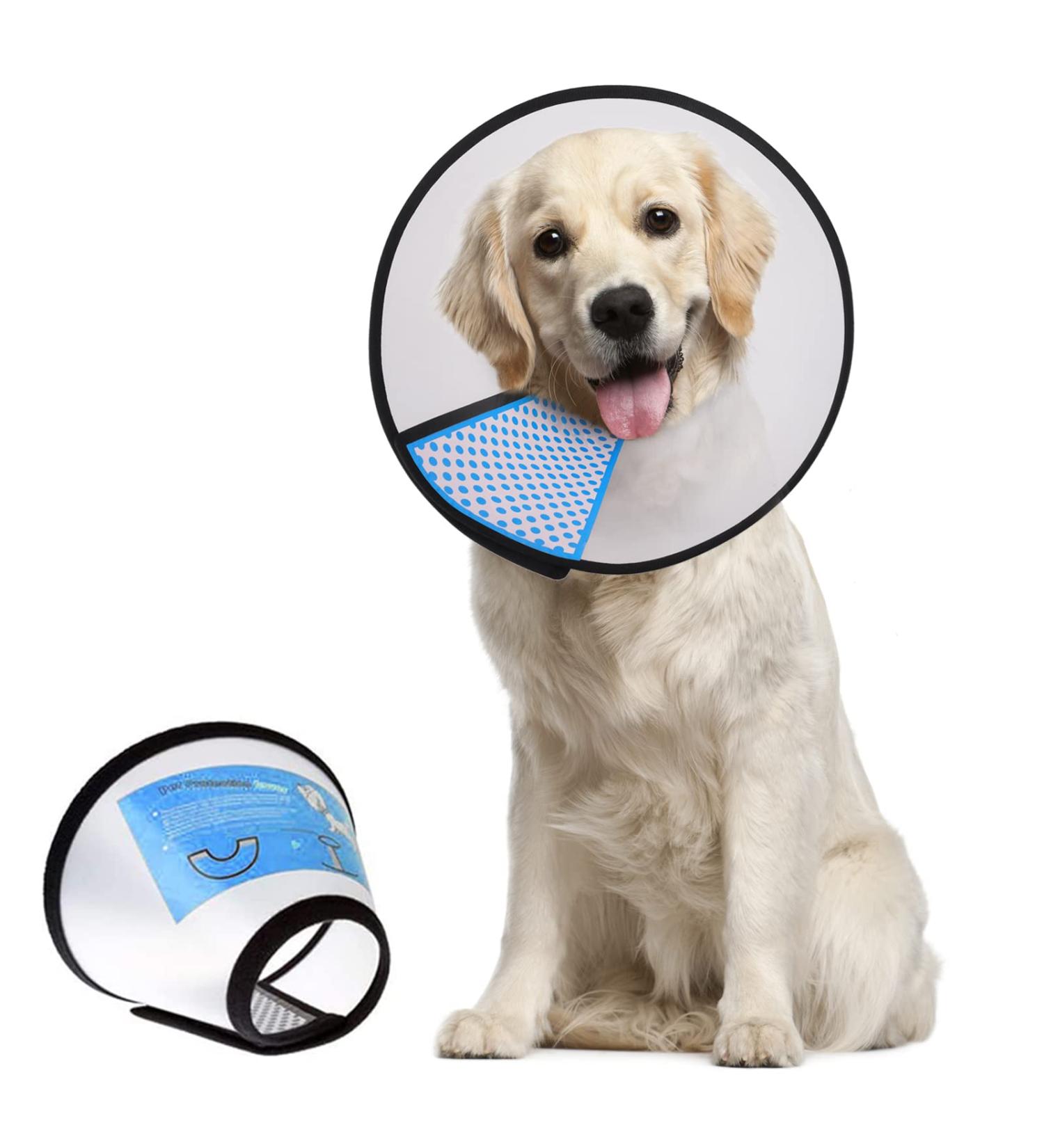 Super Collar for Pets | Protective Neck Collar for Cats & Small Dogs XXL | White Plastic Design - Buy Online on GoSupps.com