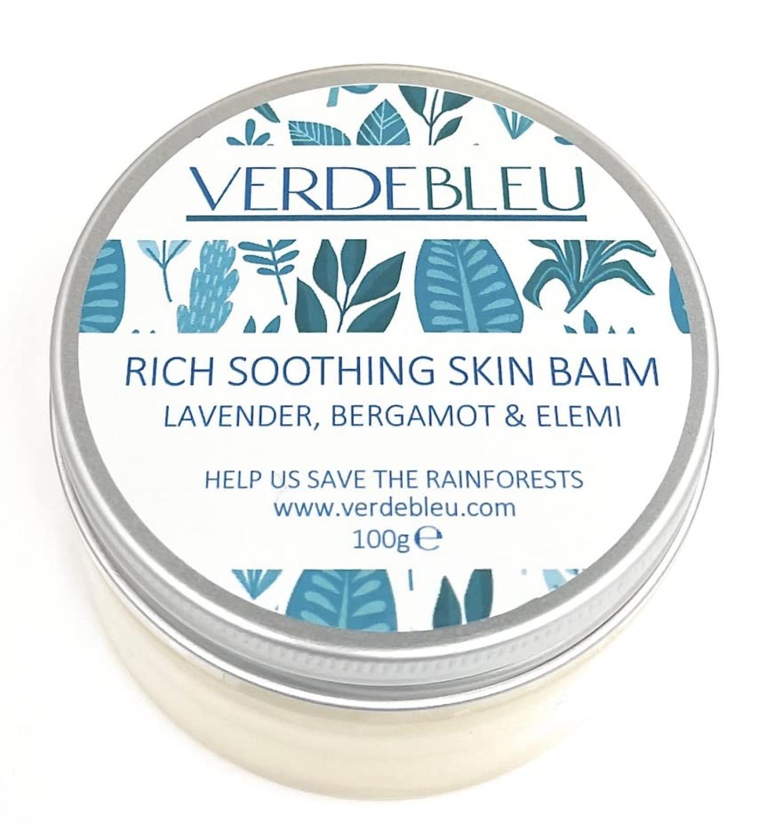 100% Pure and Natural RICH SOOTHING SKIN BALM - SHEA + COCOA BUTTER & BEESWAX - 100ml by VERDEBLEU. Repairs Hydrates and Soothes Dry Sensitive Skin. We Donate 5% of Profit to Help Save Rainforests. - Buy Online on GoSupps.com