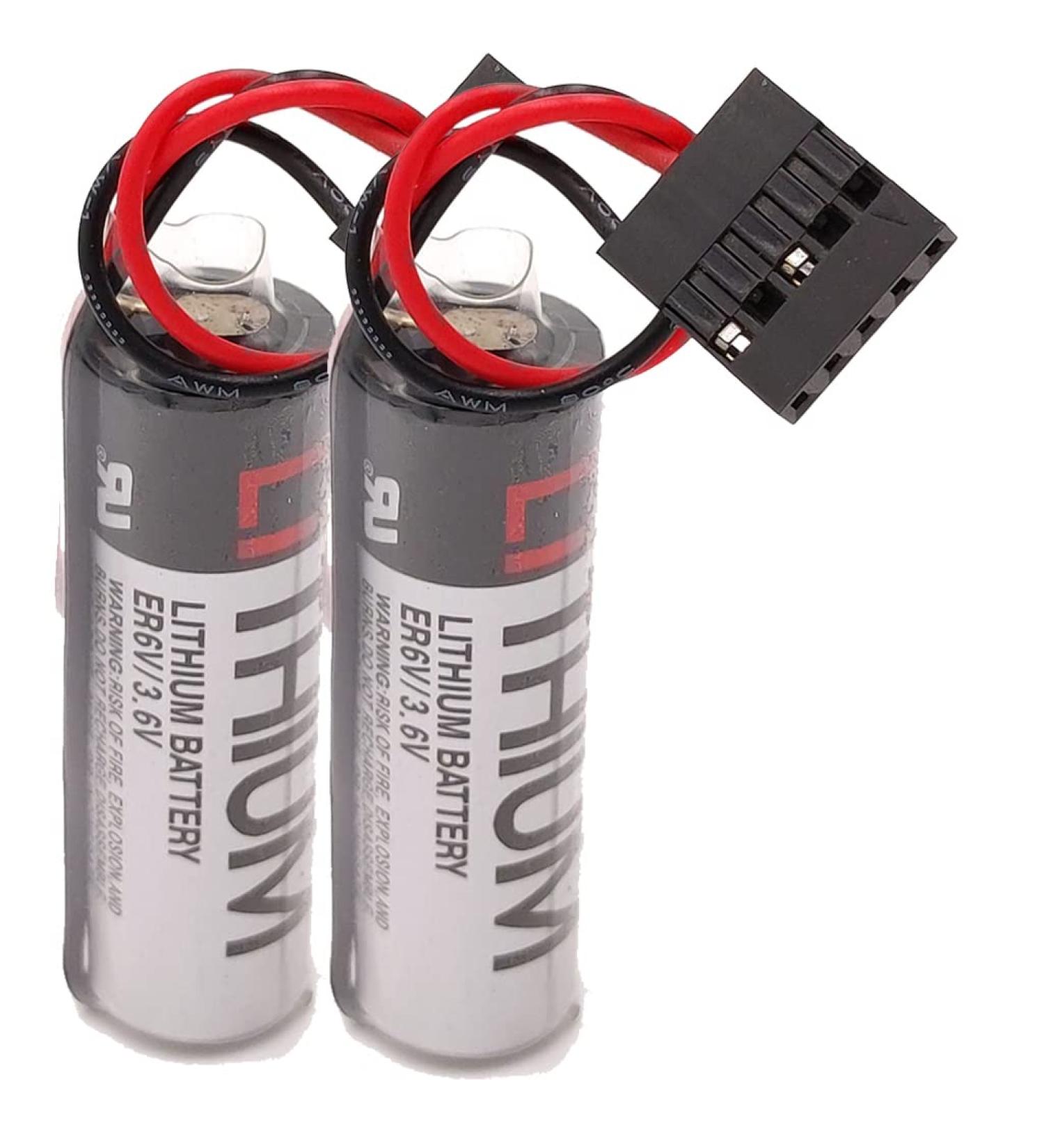Buy 2Pcs ER6VC3N ER6V 3.6V 2000mAh PLC Battery for Toshiba & Yaskawa CNC - JAE5PIN Plug - International Shipping Available - Buy Online on GoSupps.com