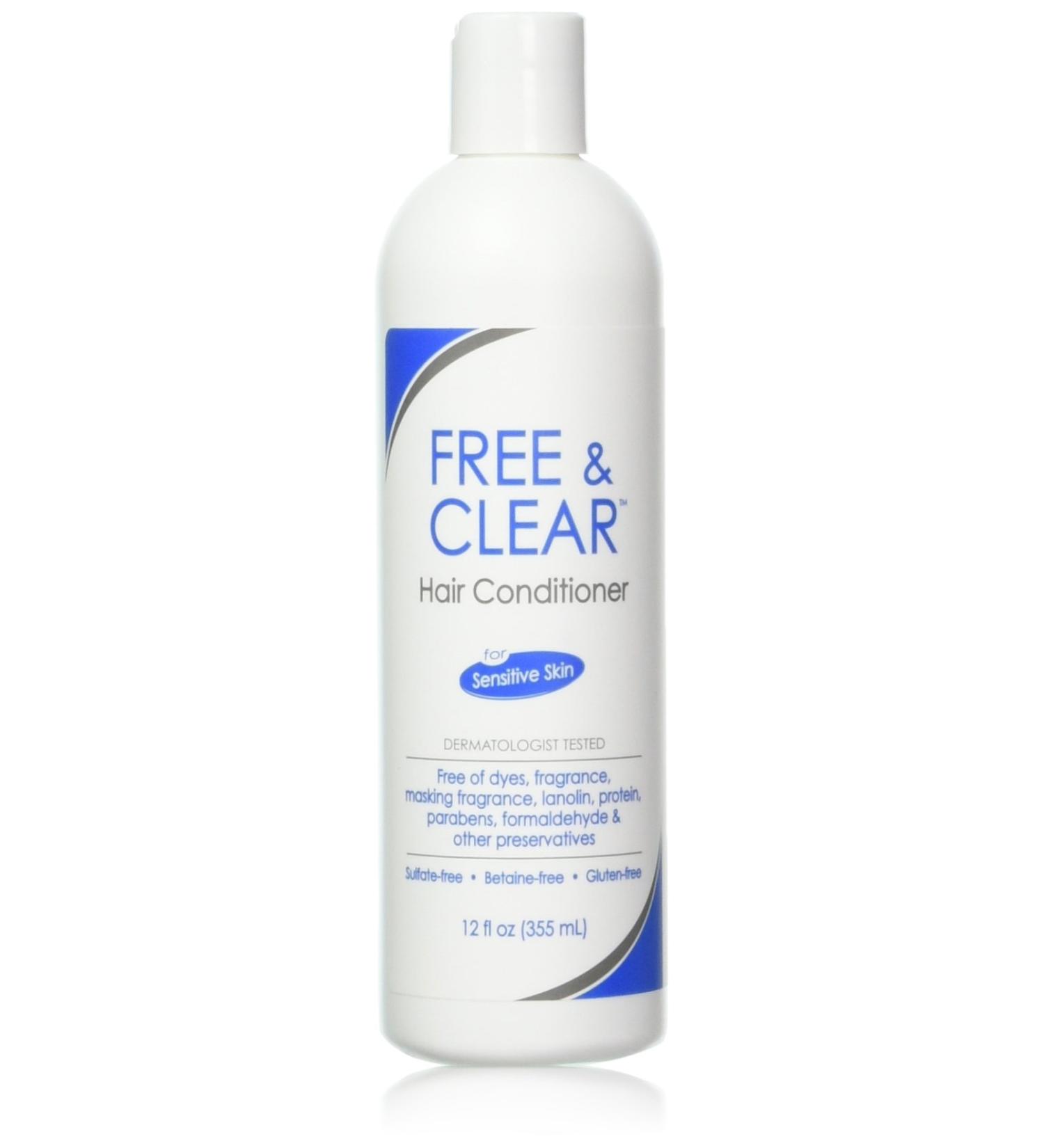 Free & Clear Unscented Hair Conditioner 12 oz (Pack of 3) - Fragrance-Free Formula - Buy Online on GoSupps.com