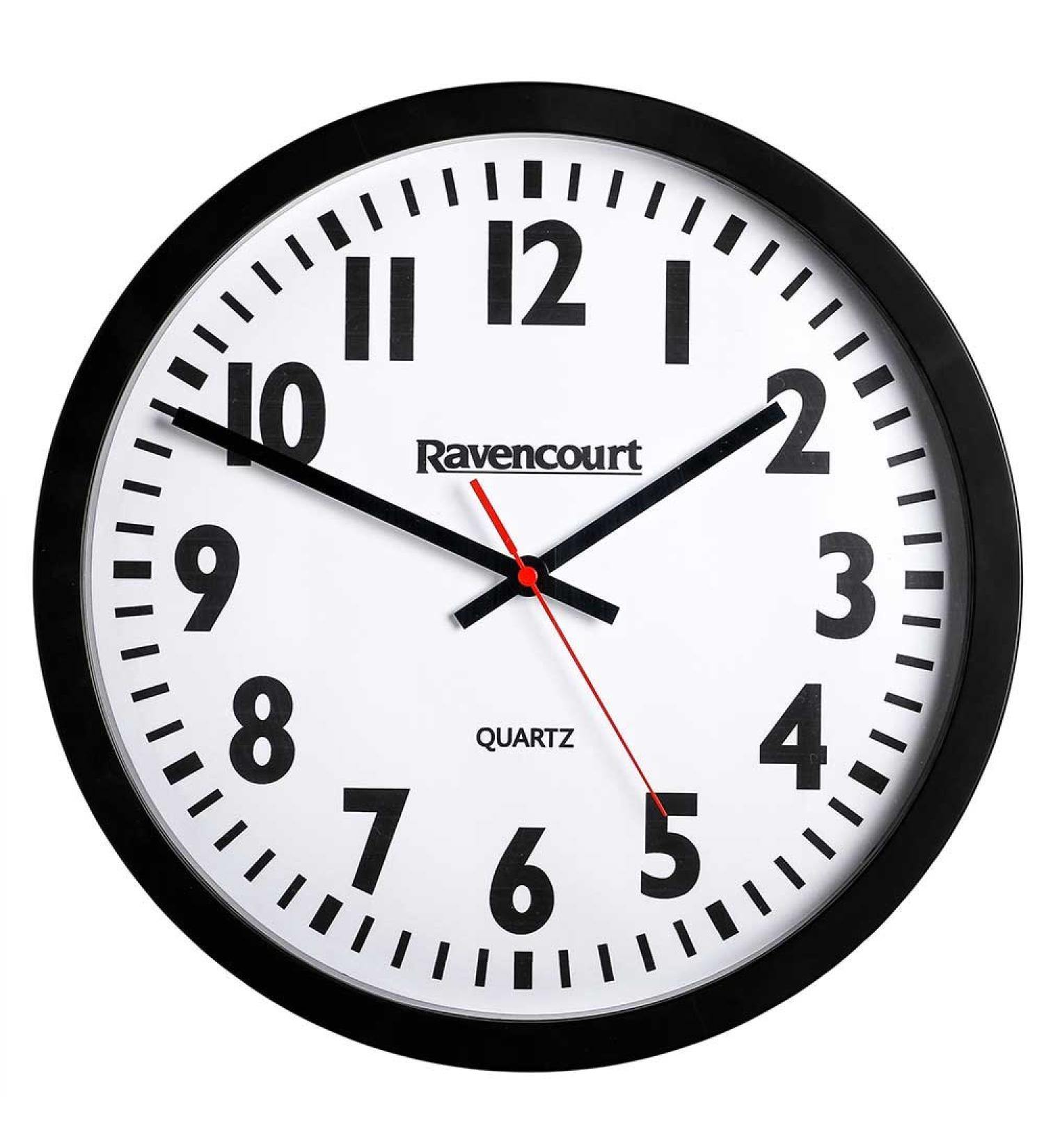 NRS Healthcare Easy To See Quartz Wall Clock Large 35 cm