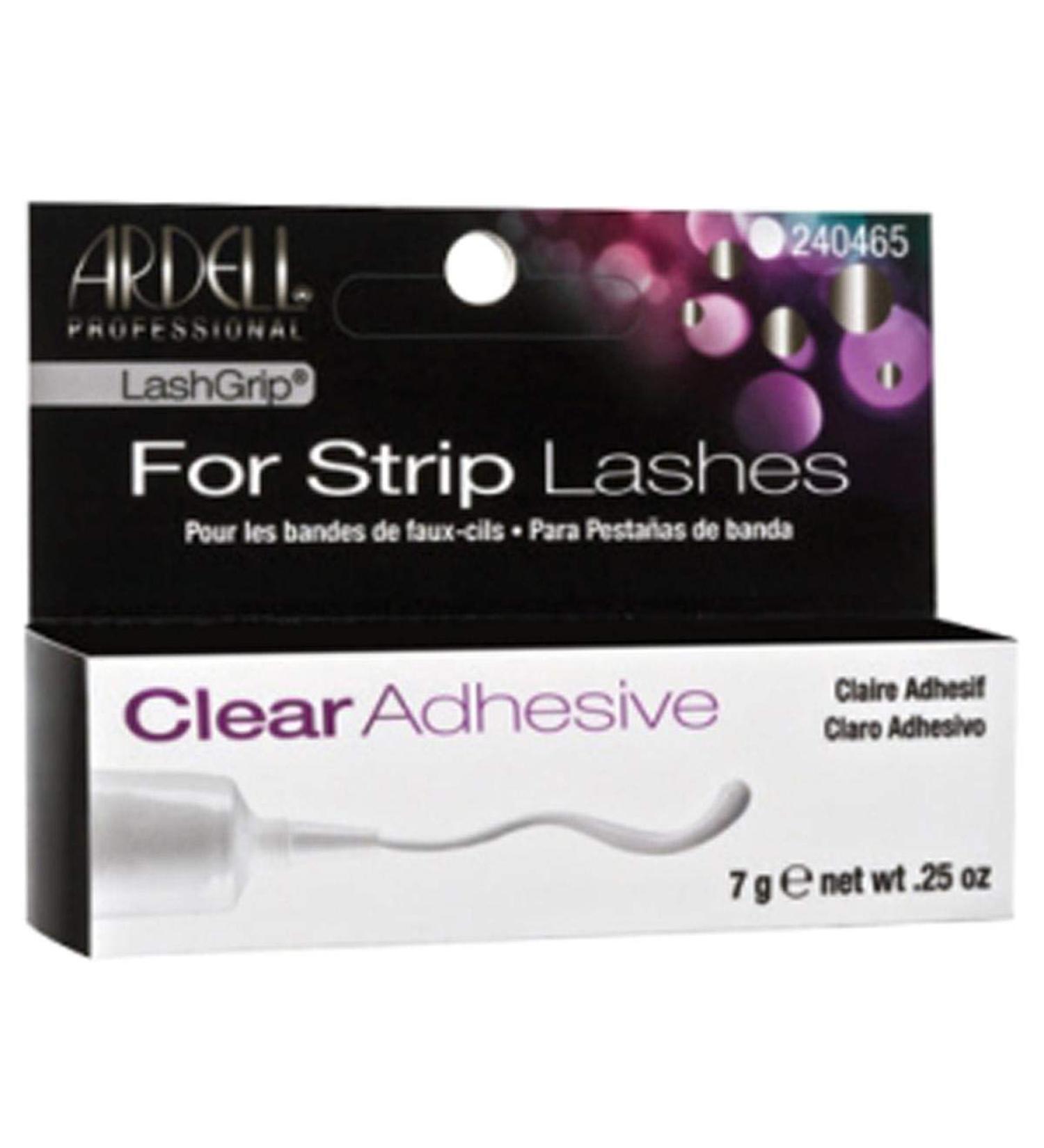 Ardell Lashgrip Adhesive Strip Lashes False Clear 7G by Ardell