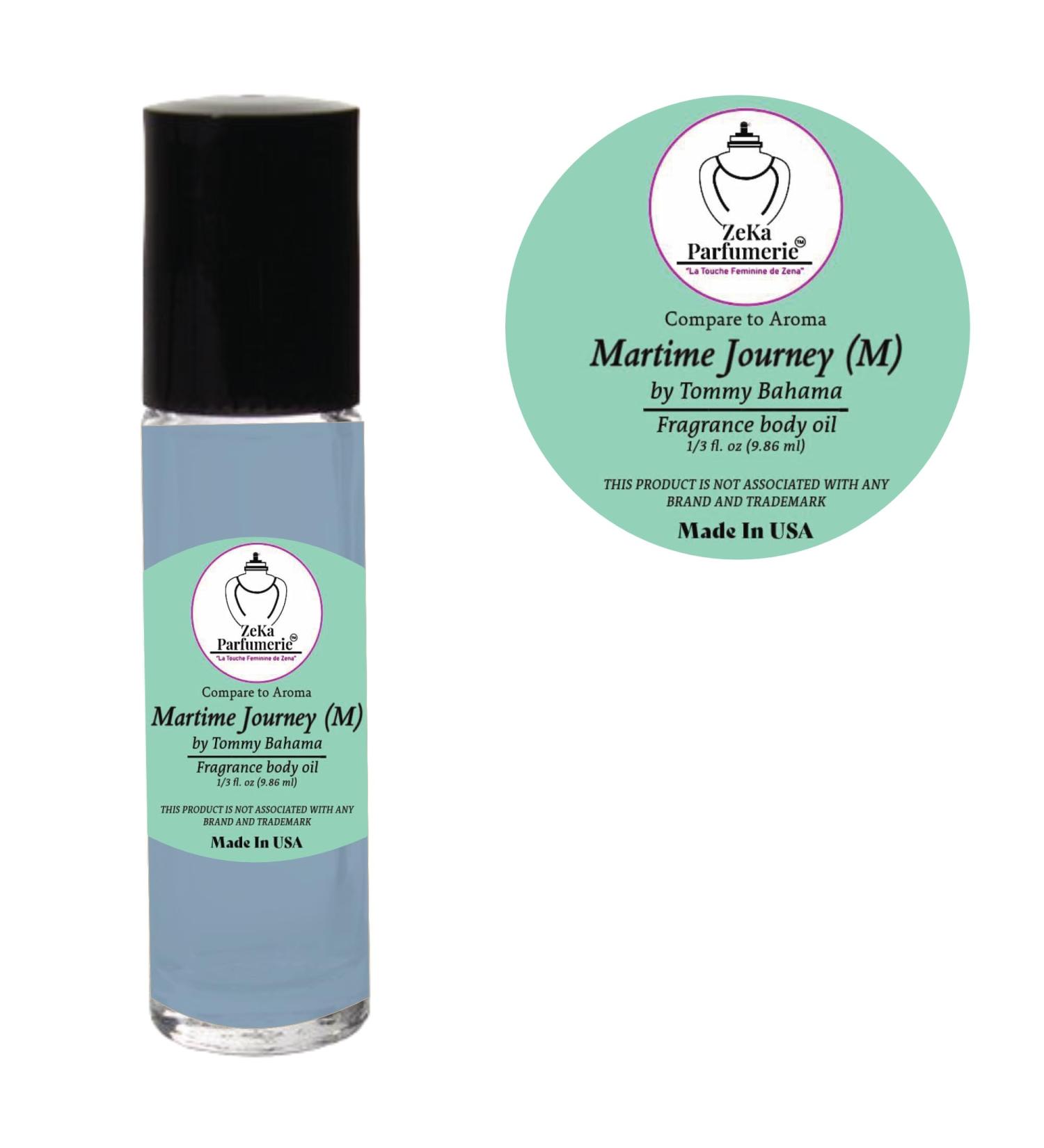 Compare to Aroma Maritime Journey by T. Bahama for Men - Fragrance Body Oil 1/3 oz Roll-On Bottle | International Shipping Available - Buy Online on GoSupps.com