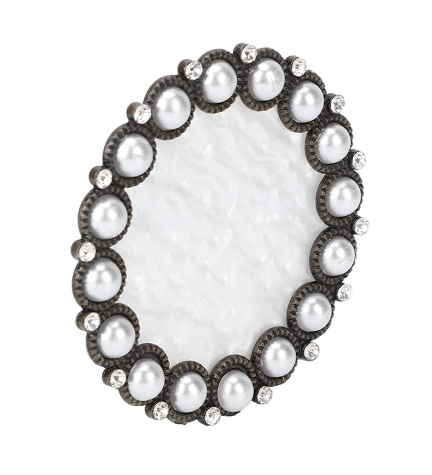 Nail Art Pallets & Displays - Golden Edge Nail Holder for Women | Copper & White Background | Perfect for Household Use - Buy Online on GoSupps.com