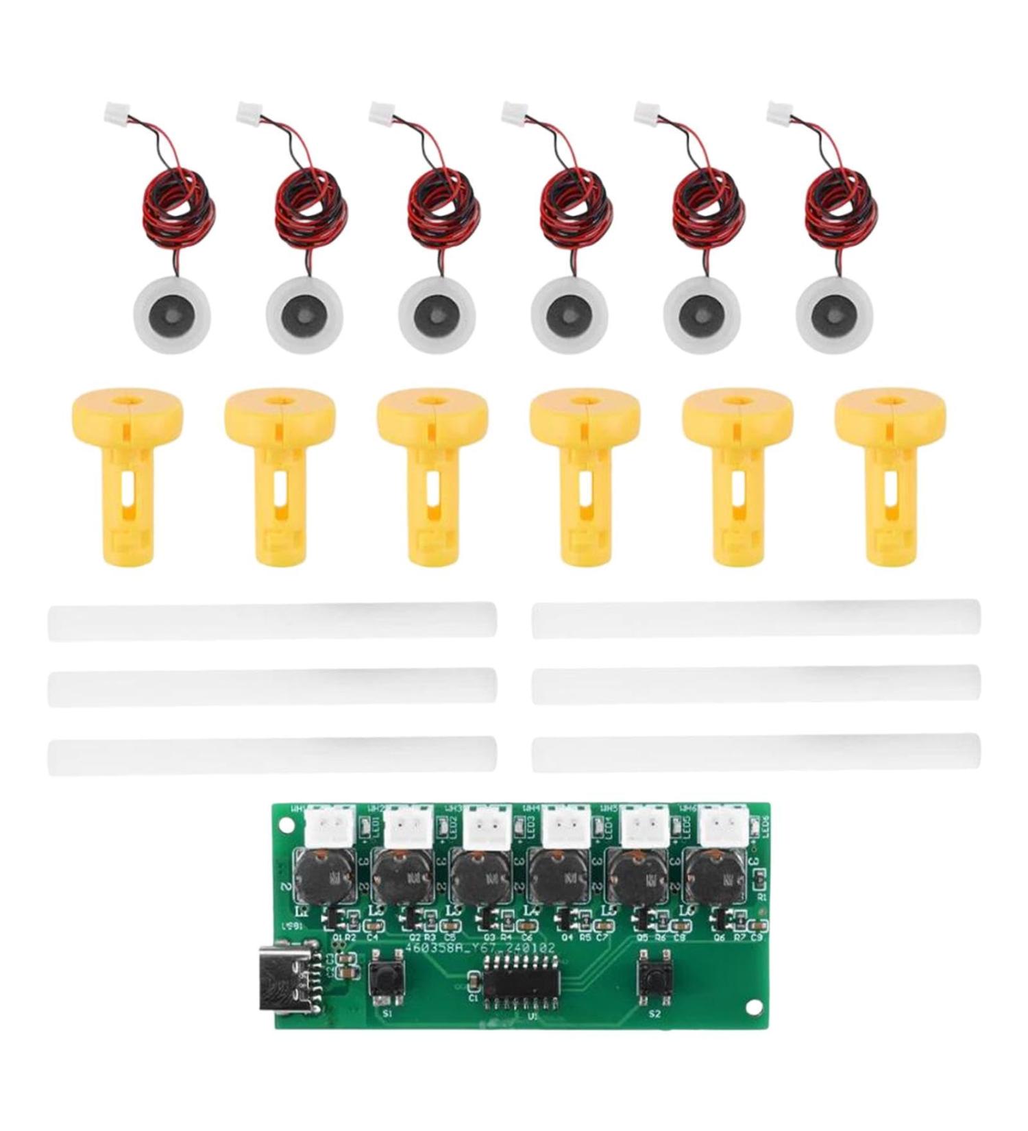 Portable USB Humidifier Kit - Adjustable Mist Levels Compact Design with Yellow Brackets | International Shipping Available - Buy Online on GoSupps.com