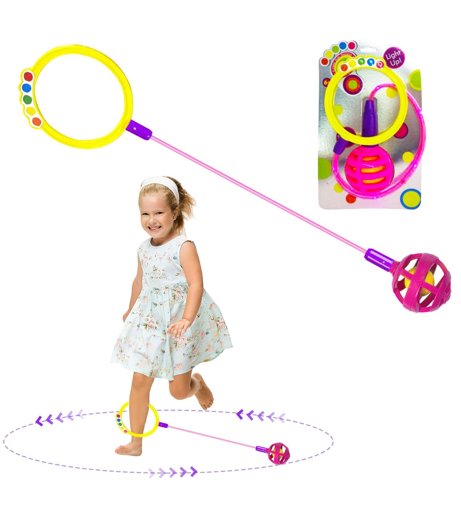 Shop Children's Flashing Jump Ring & Swing Wheel - Fun Sports Toys for Kids | Foldable Flash Jumping Ball & Skip Ball - Buy Online on GoSupps.com