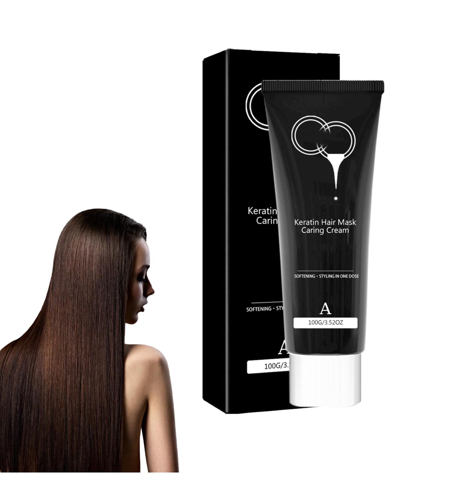 Keratin Hair Mask Hair Nourishing for Dry Damaged Hair Nourishing Soft Hair Tonic Keratin Hair Scalp Care Hair Care Maskfor Dry & Damaged Hair Recover Elasticity & lustrous & Soft Hair - Buy Online on GoSupps.com