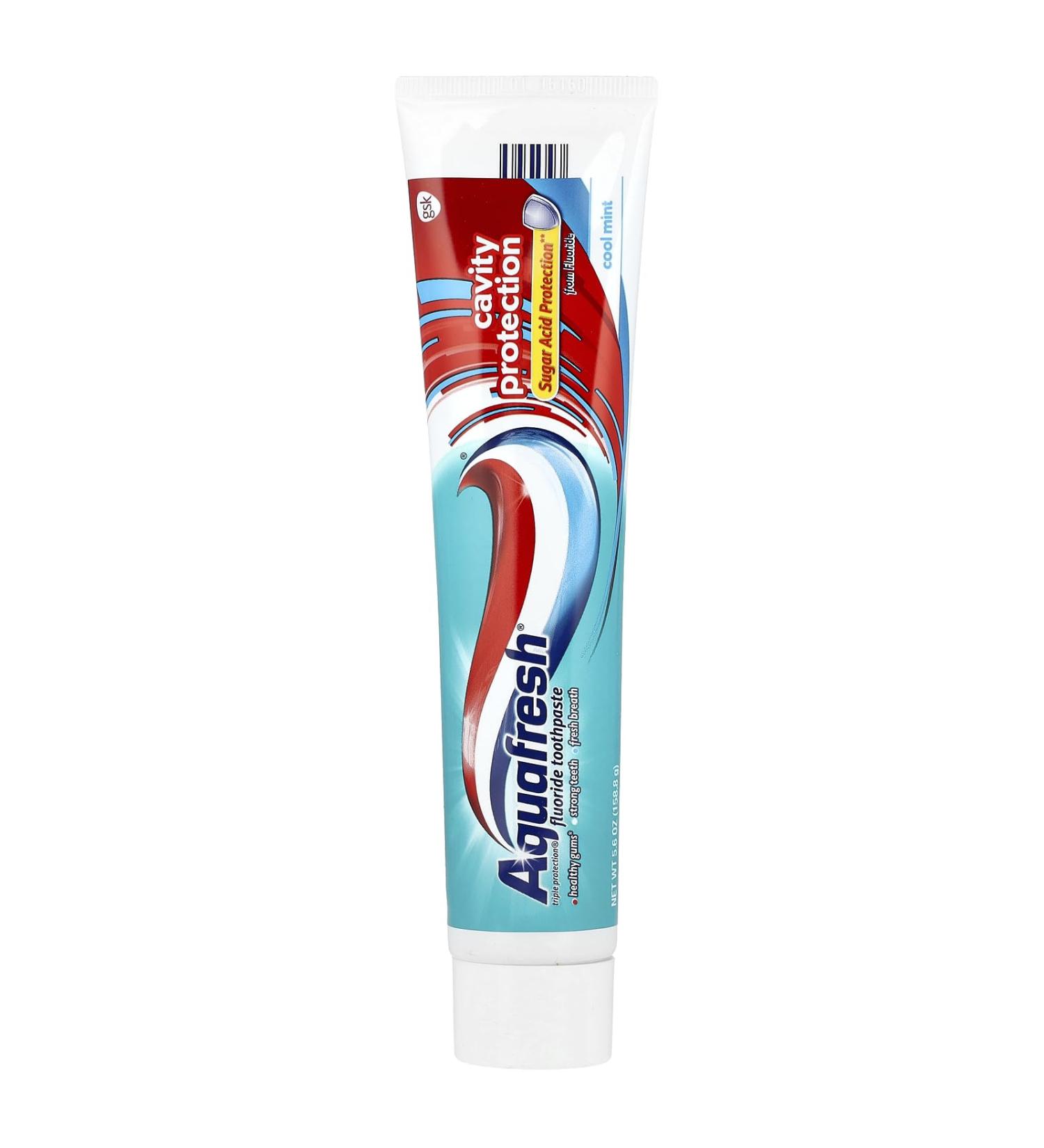 Aquafresh Cavity Protection Fluoride Toothpaste Cool Mint 5.6 oz (Pack of 12)