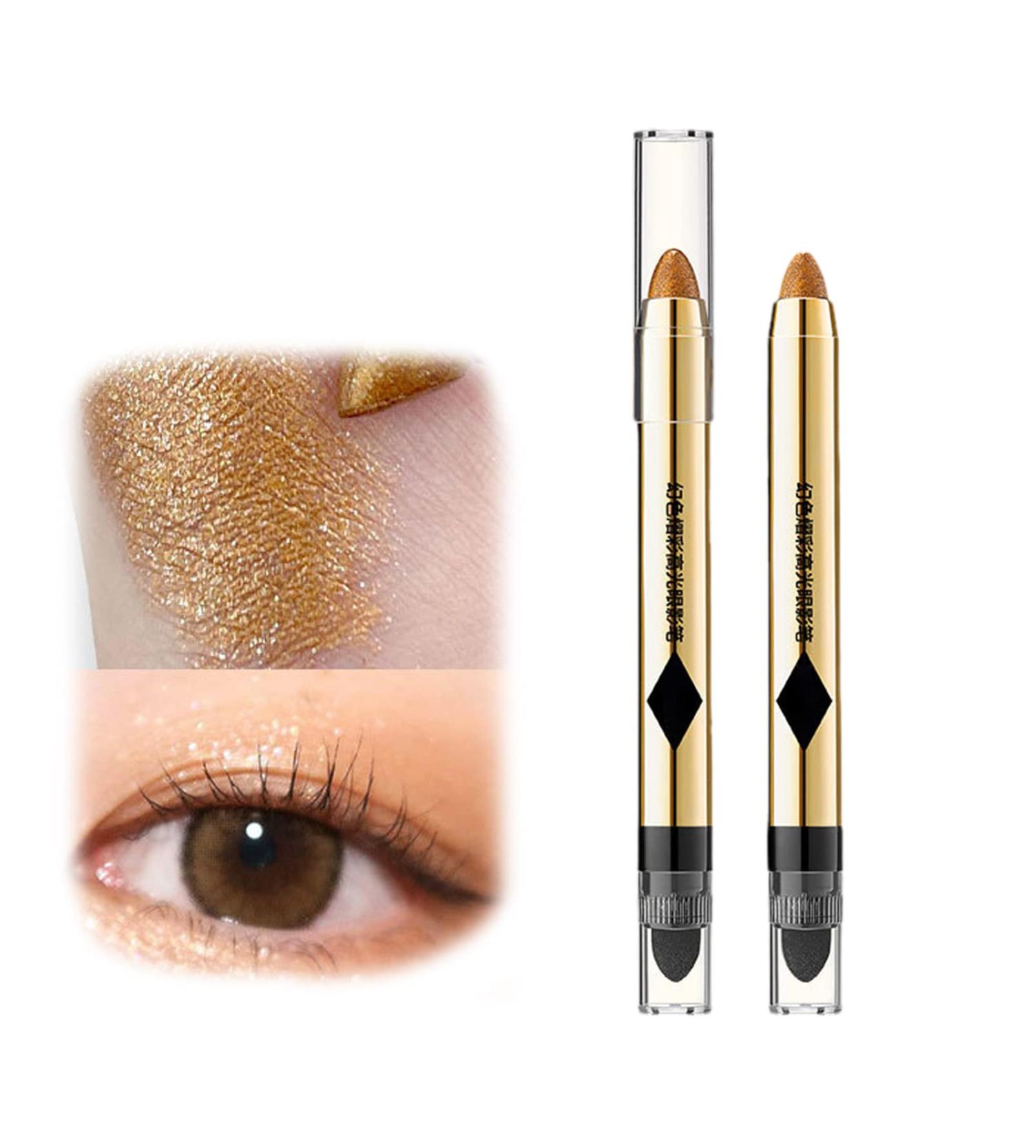 2/6Pack 2-in-1 Pearlescent Eyeshadow Makeup Pen Glitter Eye Makeup 2 in 1 Eyeshadow Stick (2PCS-#4) - Buy Online on GoSupps.com