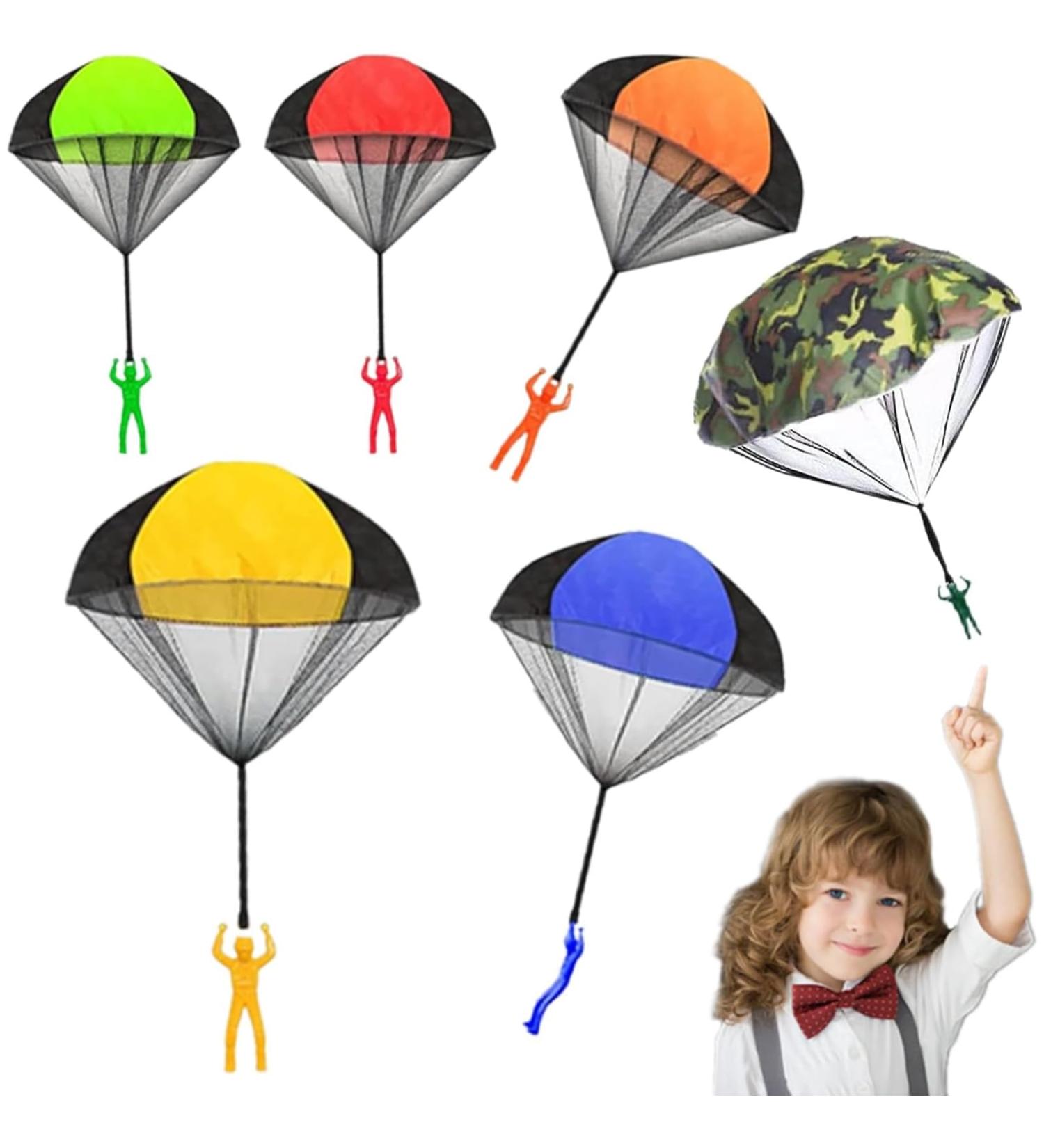 6 Pack Parachutist Toys | Fun Outdoor Games for Kids | Ideal Birthday Party Favors & Gift Bags - Buy Online on GoSupps.com