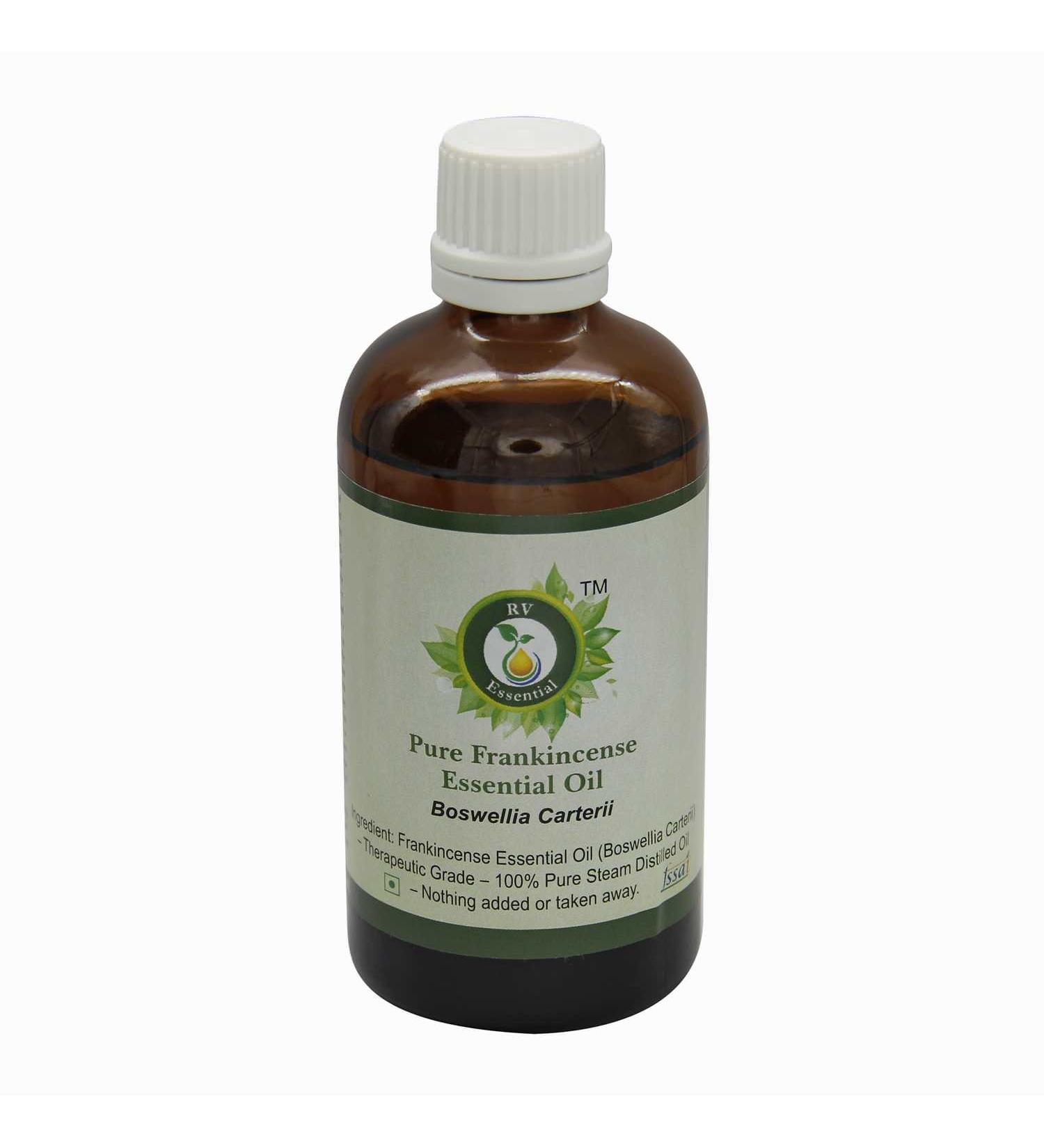 R V Essential Pure Frankincense Essential Oil 50ml (1.69oz)- Boswellia Carterii (100% Pure and Natural Therapeutic Grade)