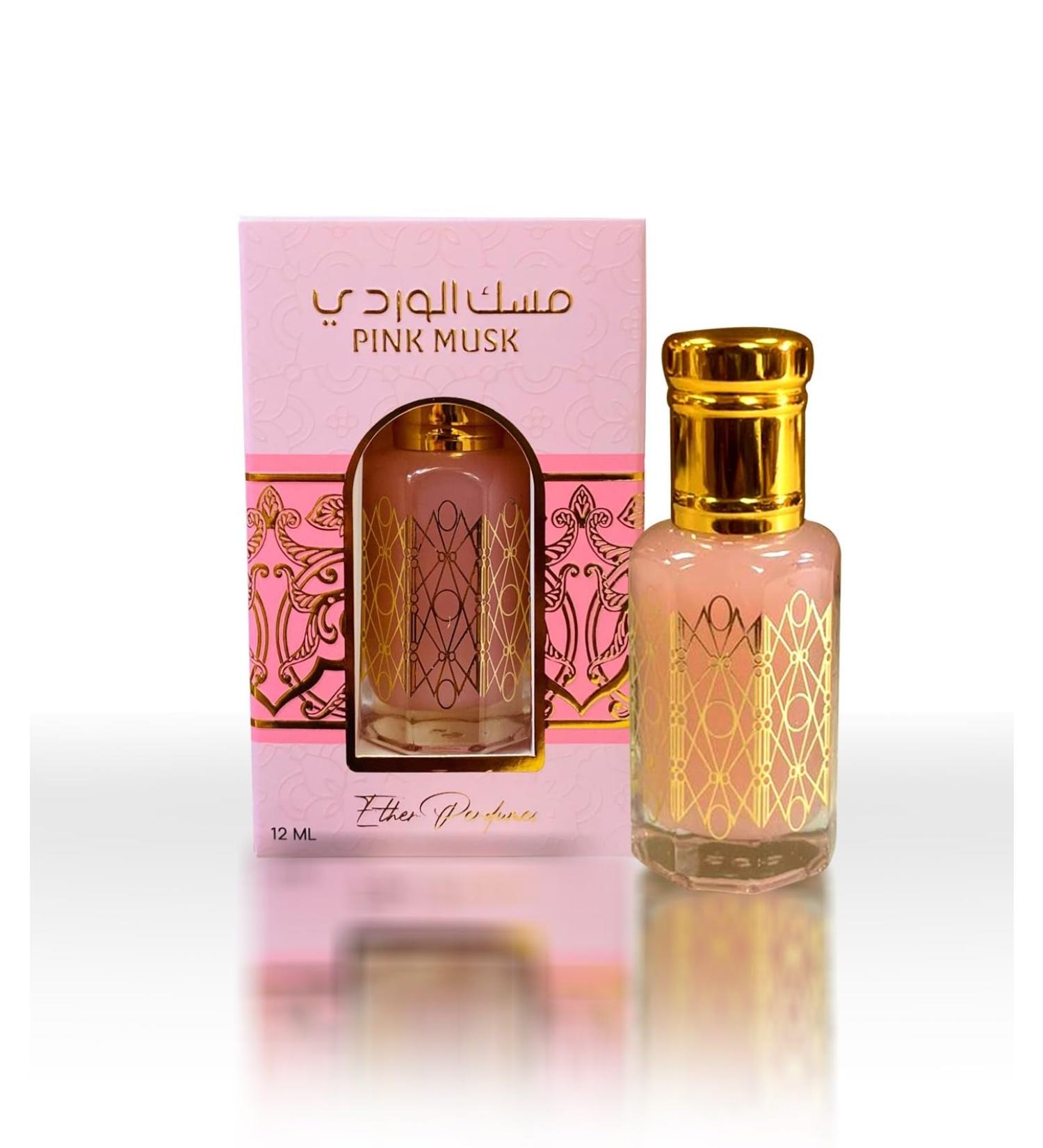 PINK MUSK (Pink Tahara) 12mL - Alcohol Free Arabian Body Oil Perfume with Glass Dapper (PINK MUSK) - Buy Online on GoSupps.com