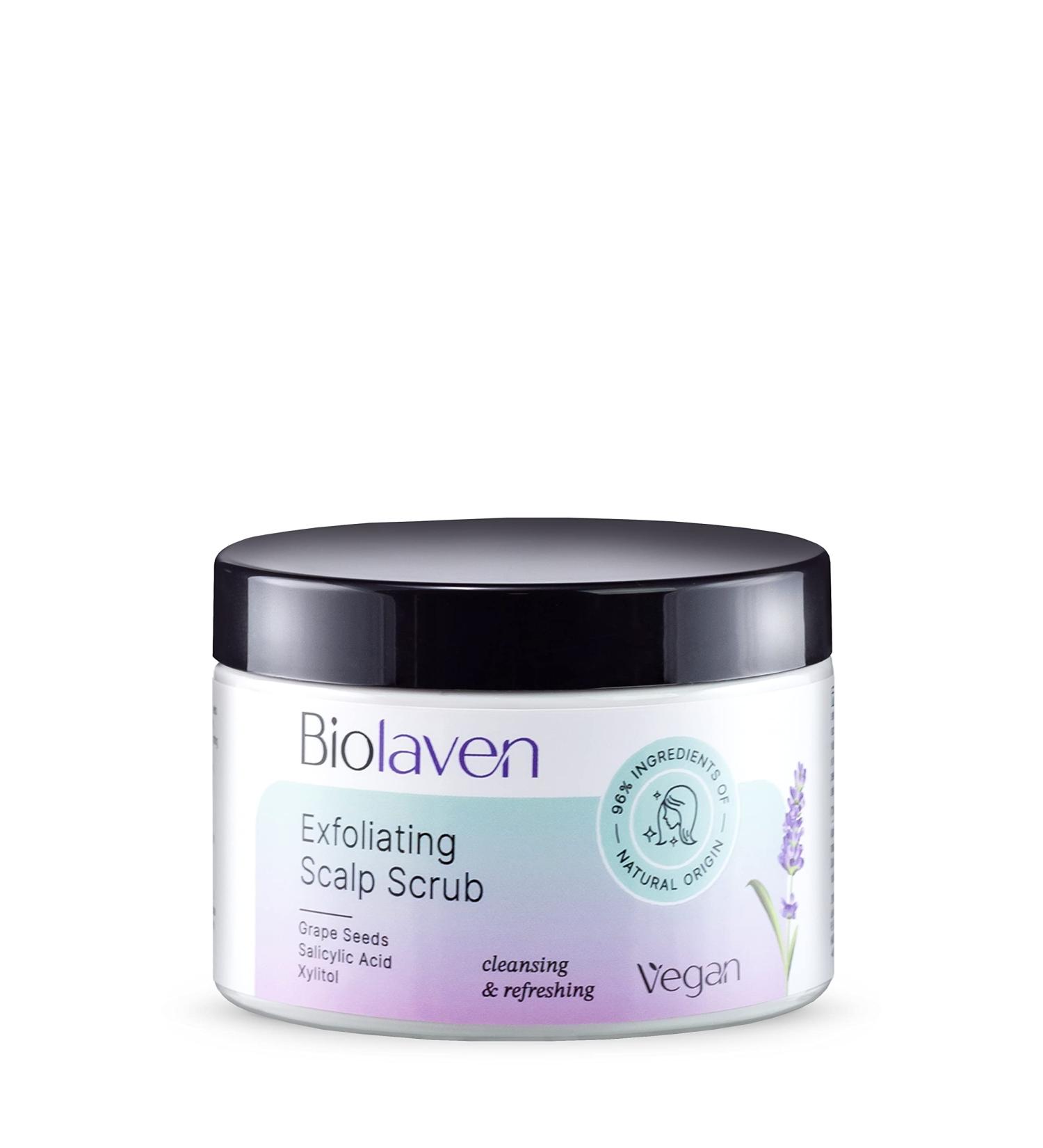 BIOLAVEN Exfoliating Scalp Scrub 150 ml - Vegan Scalp Scrub for All Skin Types - Nourish & Revitalize Your Scalp - Buy Online on GoSupps.com