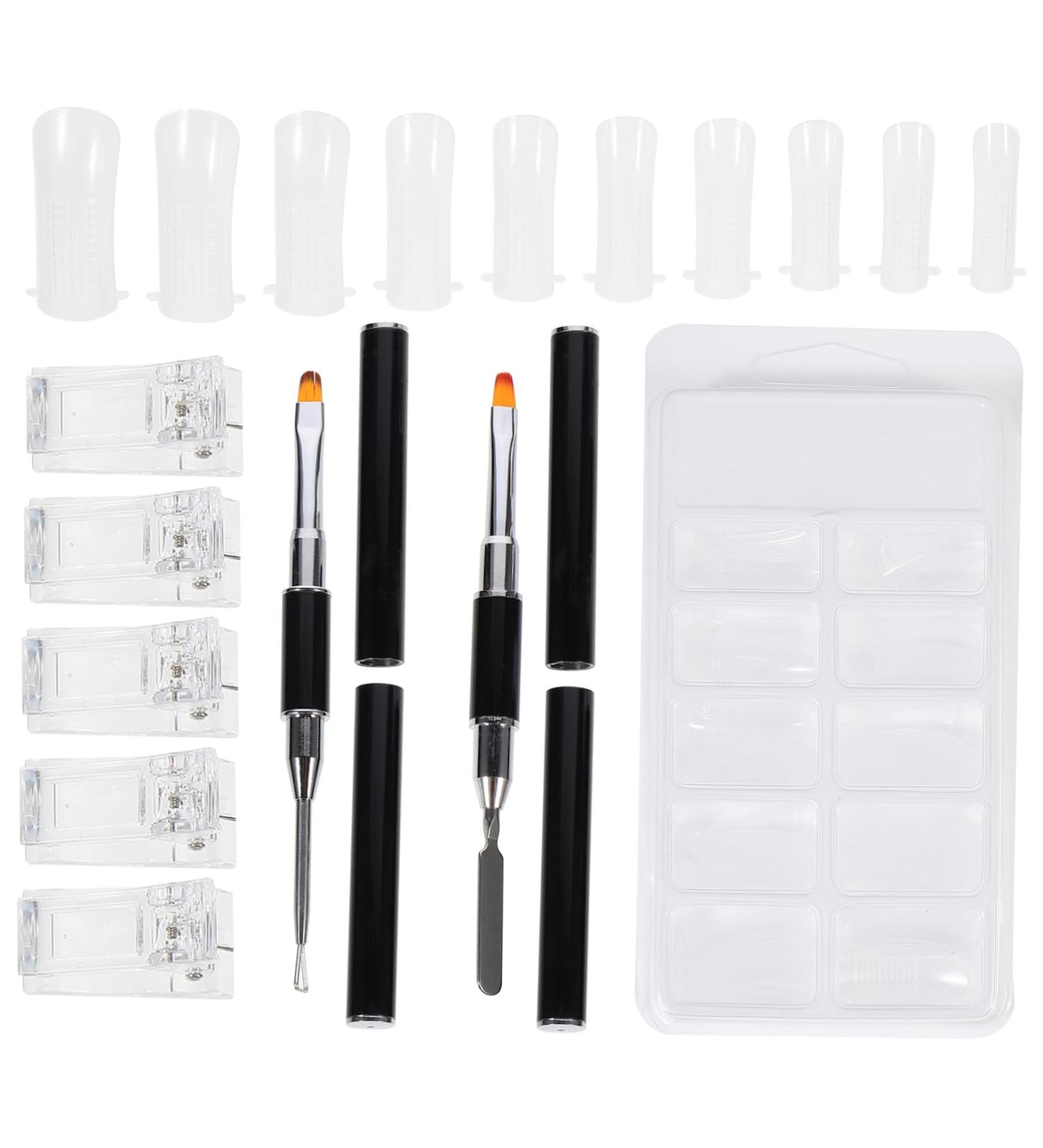 DOITOOL 5 Sets Nail Extension Set Nails Kits Nail Art Tool Nail Accessories Manicure Clamp Nails Accessories Nail Kit Nail Art Accessories Poly Nail Clip Crystal Extend Aluminum Alloy - Buy Online on GoSupps.com