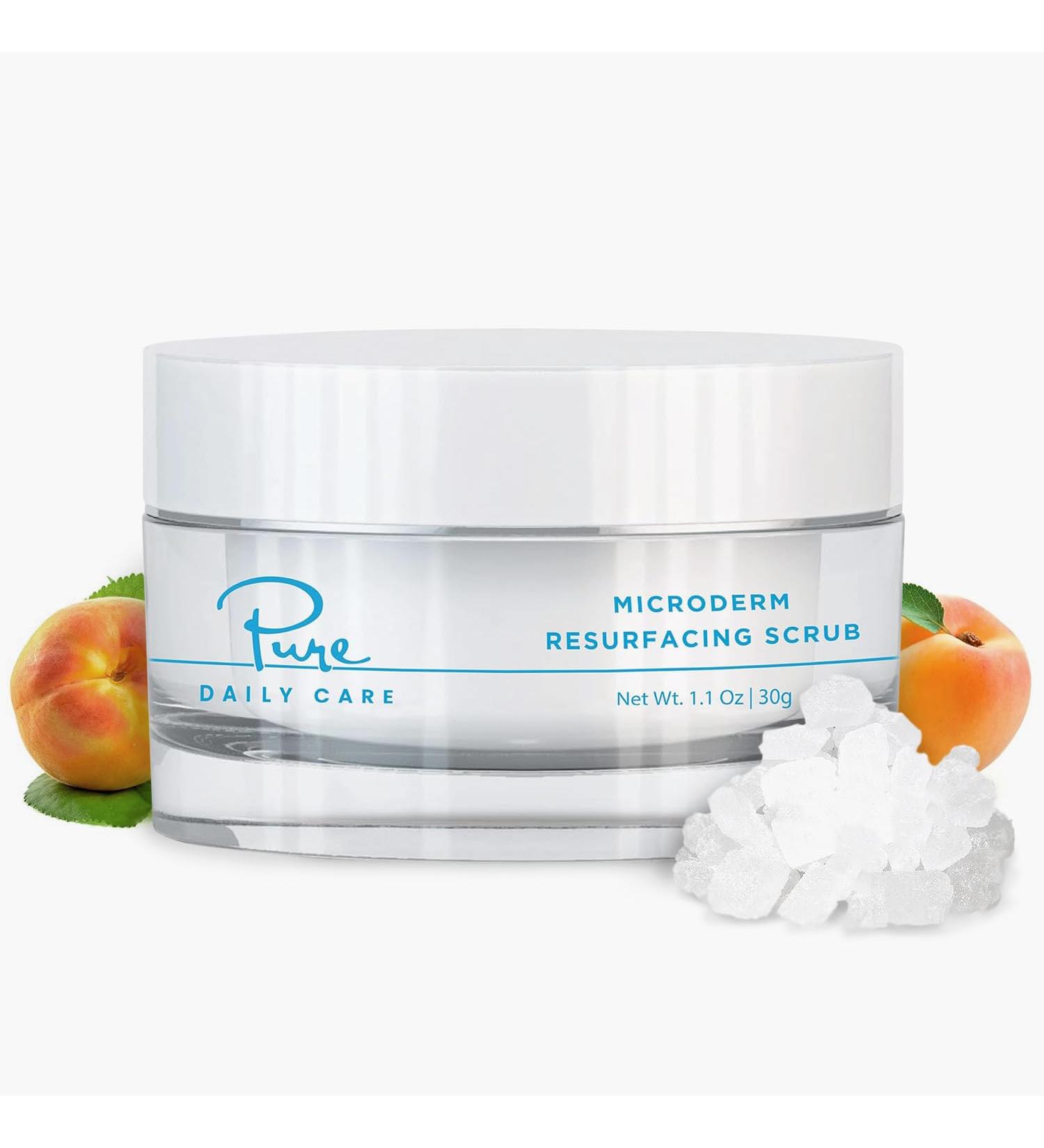 MicroDerm Resurfacing Scrub - Exfoliating Polish for At-Home MicroDermabrasion with Vitamin A E & Squalane - Shop Internationally - Buy Online on GoSupps.com