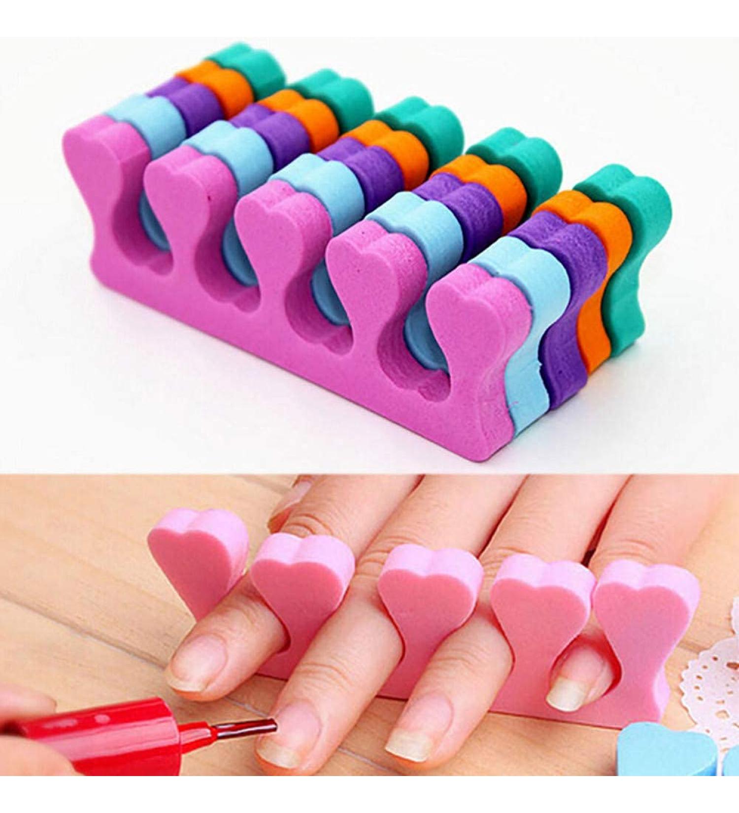 Buy Zhongjiuyuan 20 Soft Foam Toe Separators - Gel Tools for Nail Art Manicure & Pedicure (Random Color) - International Shipping Available - Buy Online on GoSupps.com