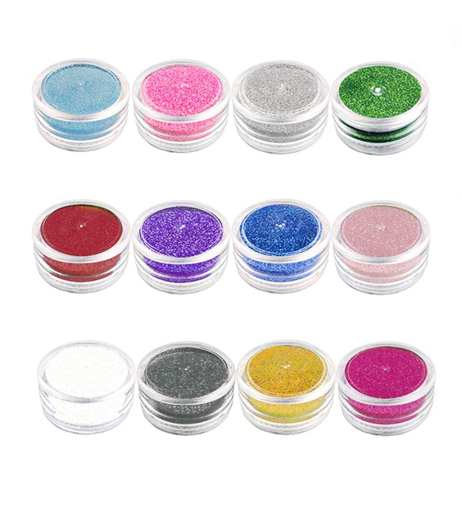 Artibetter 12PC Biodegradable Extra Fine Glitter for Crafts | Eco-Friendly Face Body Eye Nail & Hair Sequins | Perfect for Festivals - Buy Online on GoSupps.com
