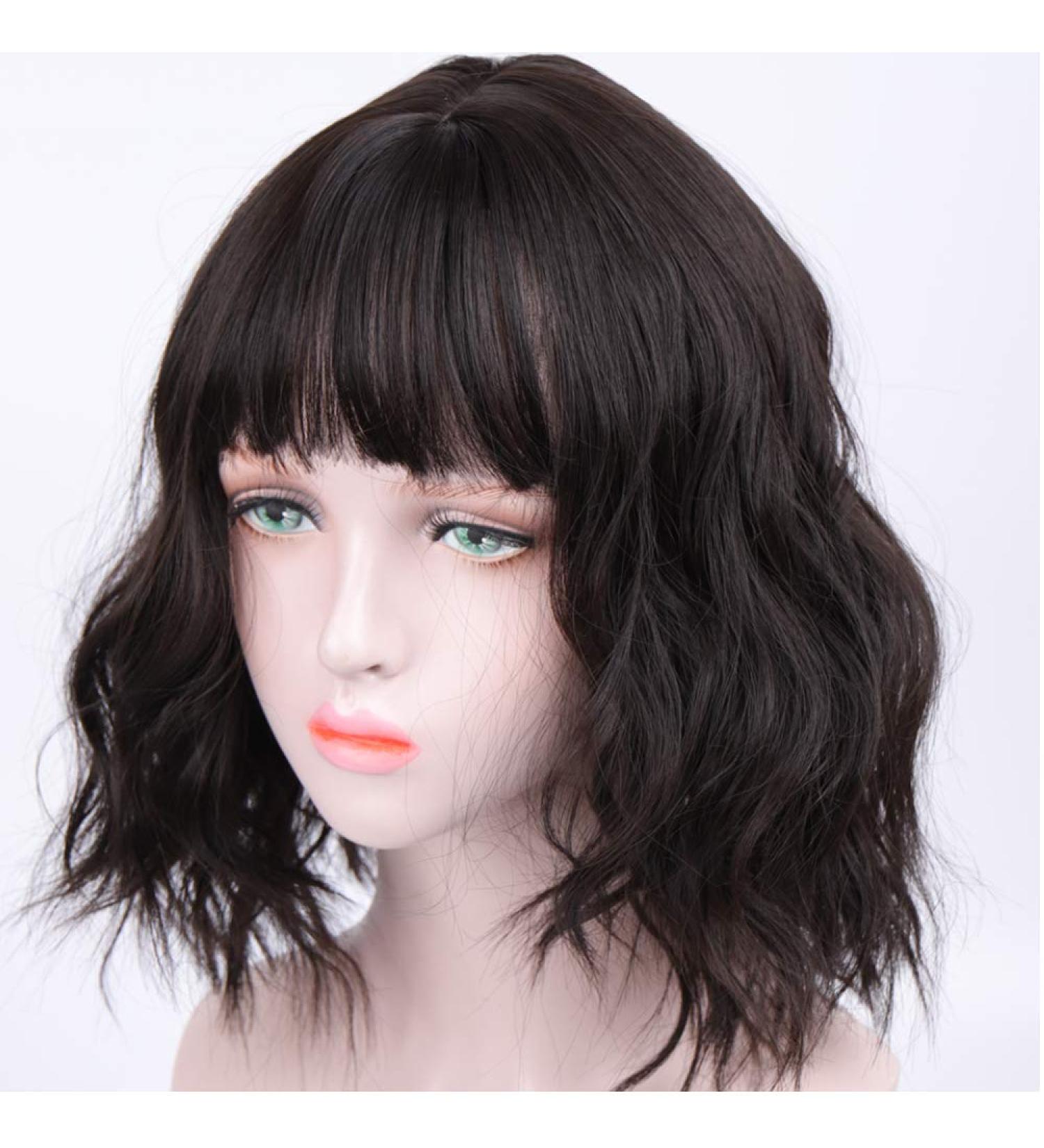 SHIYID Short Kinky Curly Synthetic Wig Black Hair with Natural Looking Heat Resistant Fiber Hair for Black Women