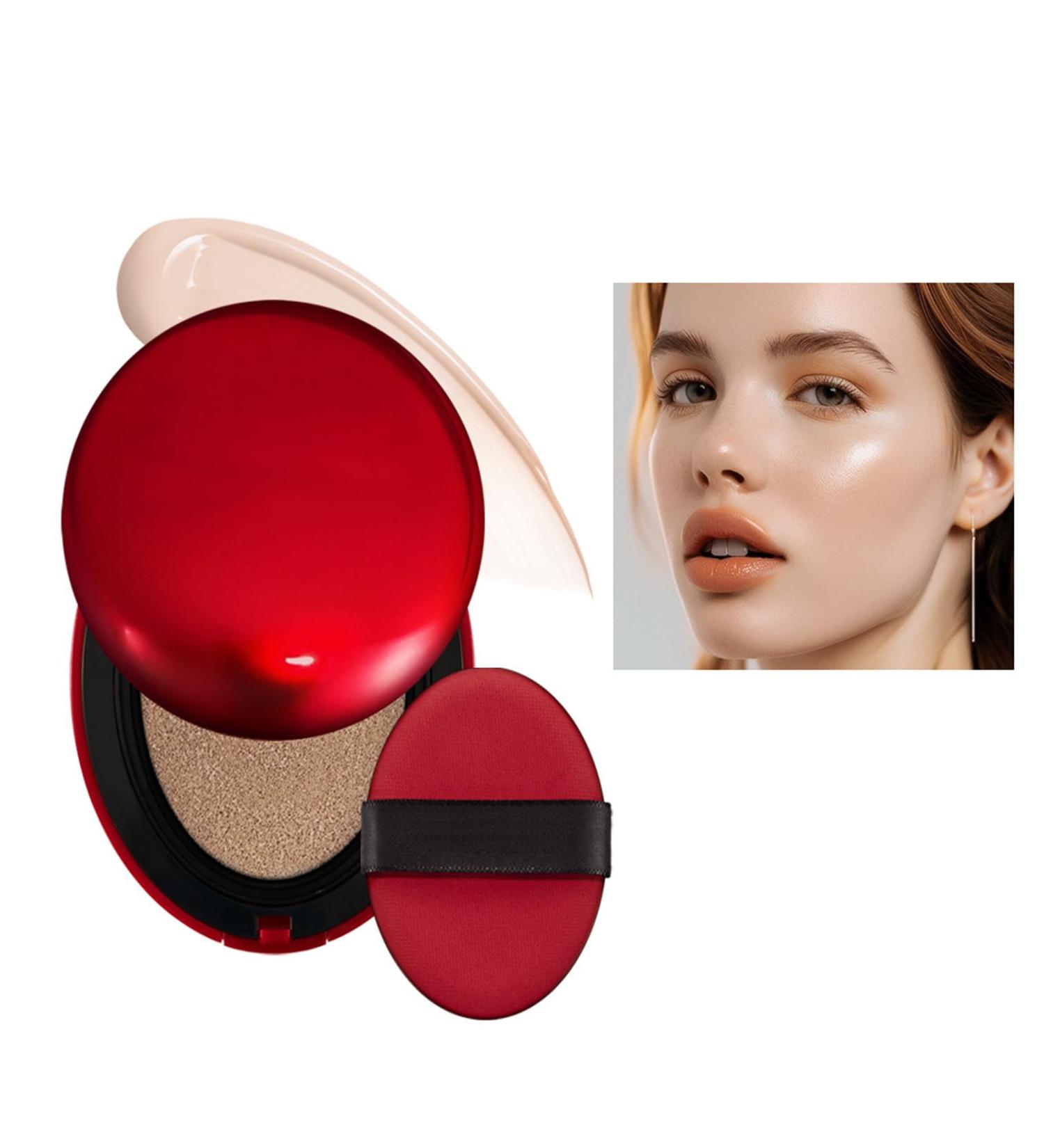  EONFAVE Air Cushion Hydrating Foundation Foundation Cream Base Cream Air Cushion CC Cream Lightening Concealer Long Lasting Lightweight Semi-Matte (2# 21N Ivory 18g) - Buy Online on GoSupps.com