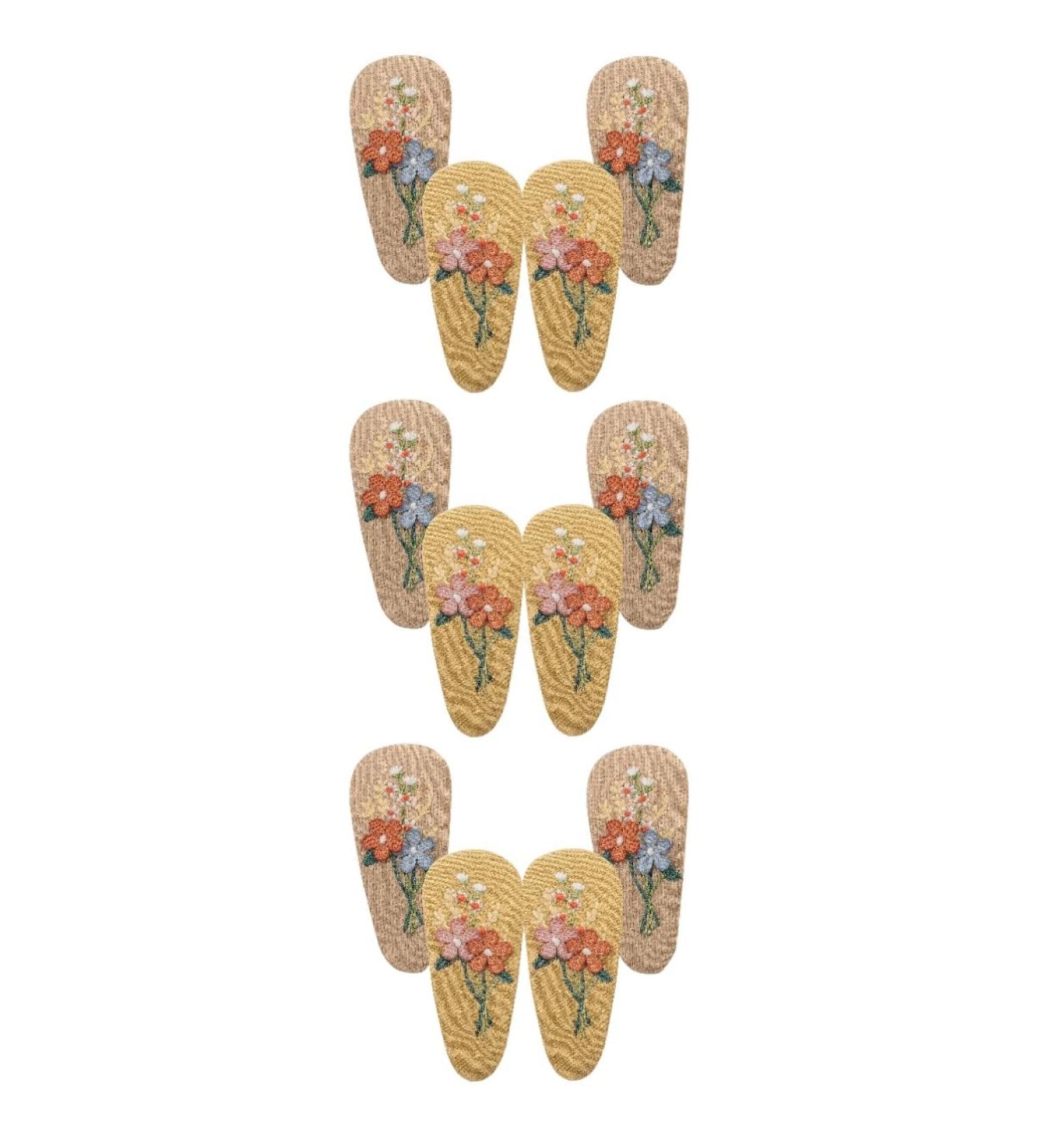 minkissy 6 Pairs Hairpin Fabric Hair Barrettes Bobby Pins for Girls Kid Hair Accessories Little Girl Hair Clips Cloth Hair Clips Plant Headwear Dance Accessories for Girls Fabric Hair Clips - Buy Online on GoSupps.com