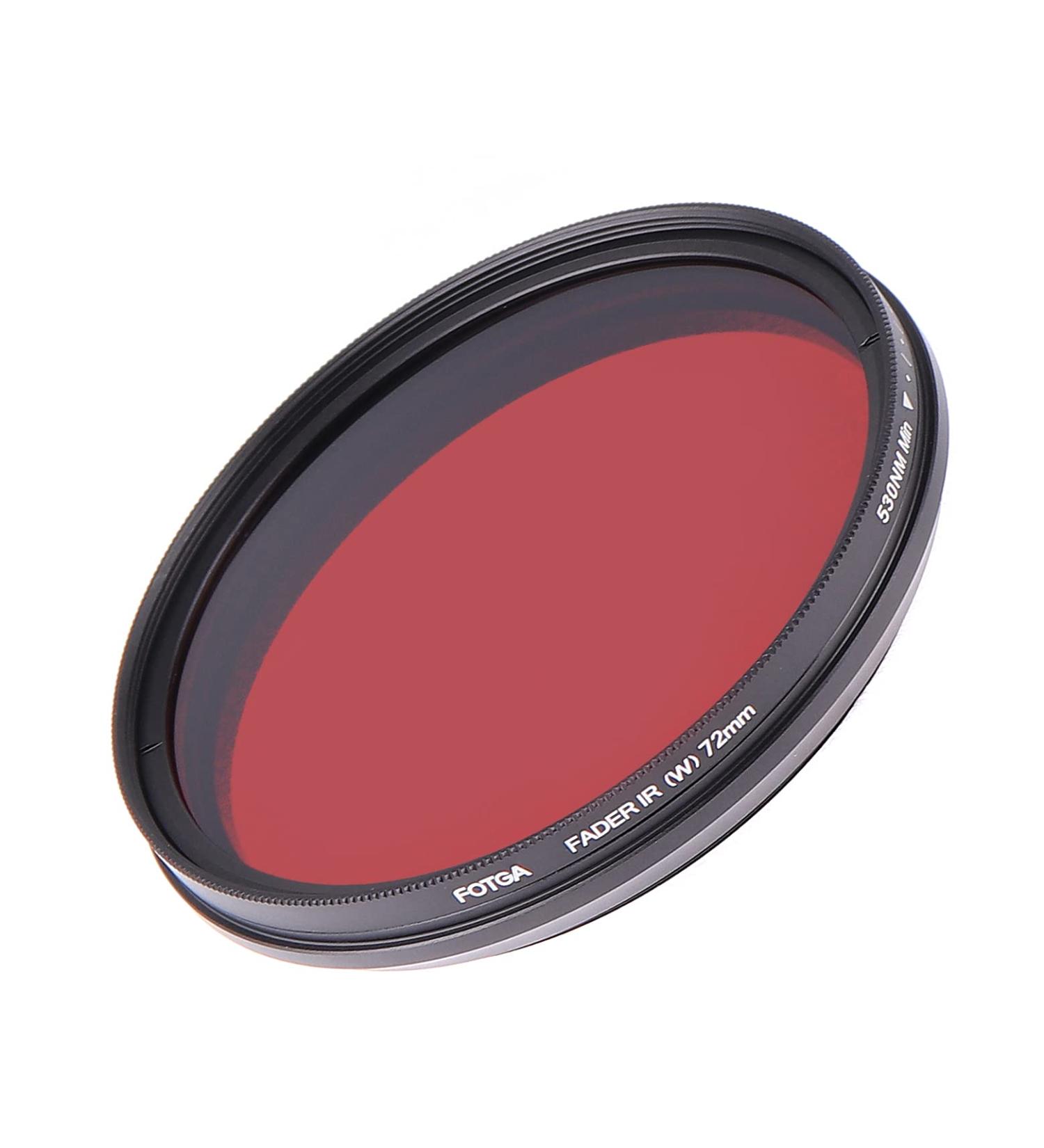 FOTGA 72mm Adjustable Infrared IR Pass X-Ray Lens Filter - 530nm to 750nm Optical Glass - Buy Online on GoSupps.com