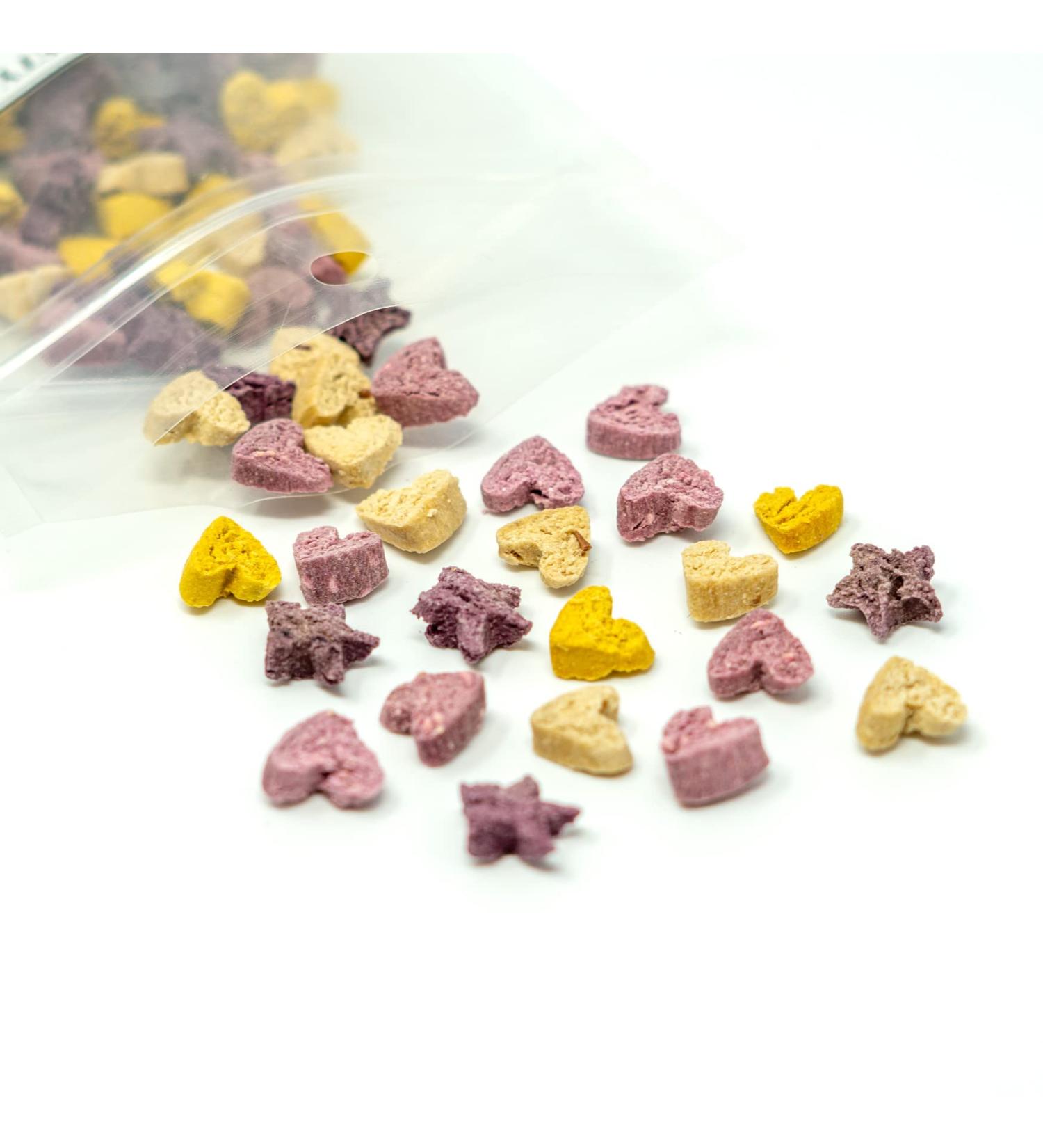 No Furries Delights 100% Organic & All Natural Treat for Rabbit Hamster Guinea Pig Chinchilla Pet Rat Mice Healthy Small Animal Enrichment Bonding Training (Lucky Variety Pack 100g) - Buy Online on GoSupps.com