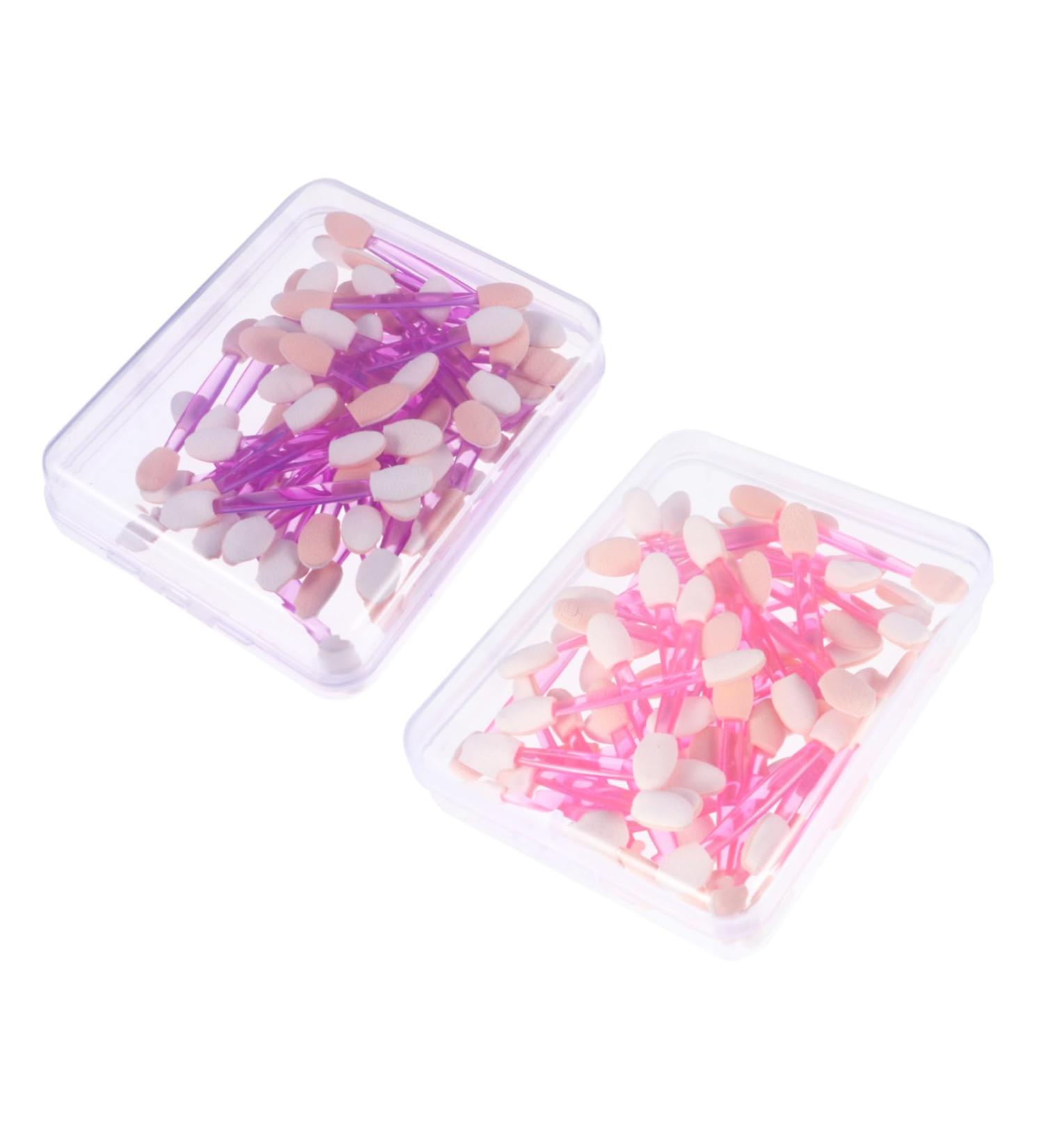 WOONEKY 100pcs Double Ended Eyeshadow Brush Double-ended Eyedhadow Brush Double-ended Eyeshadow Eye Shadow Sponge Dual Sides Eyeshadow Makeup Applicator - Buy Online on GoSupps.com