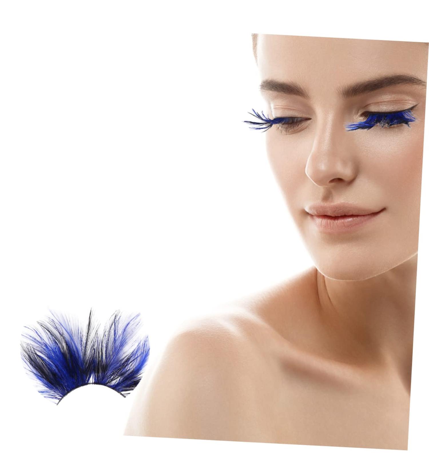 minkissy Halloween Eyelashes 1 Pair Stage Makeup Eyelash Blue Eyelashes Bushy Eyelashes Fake Lashes Halloween Performance Eyelashes Halloween Lashes Halloween Lashes Modeling Clothing Miss - Buy Online on GoSupps.com