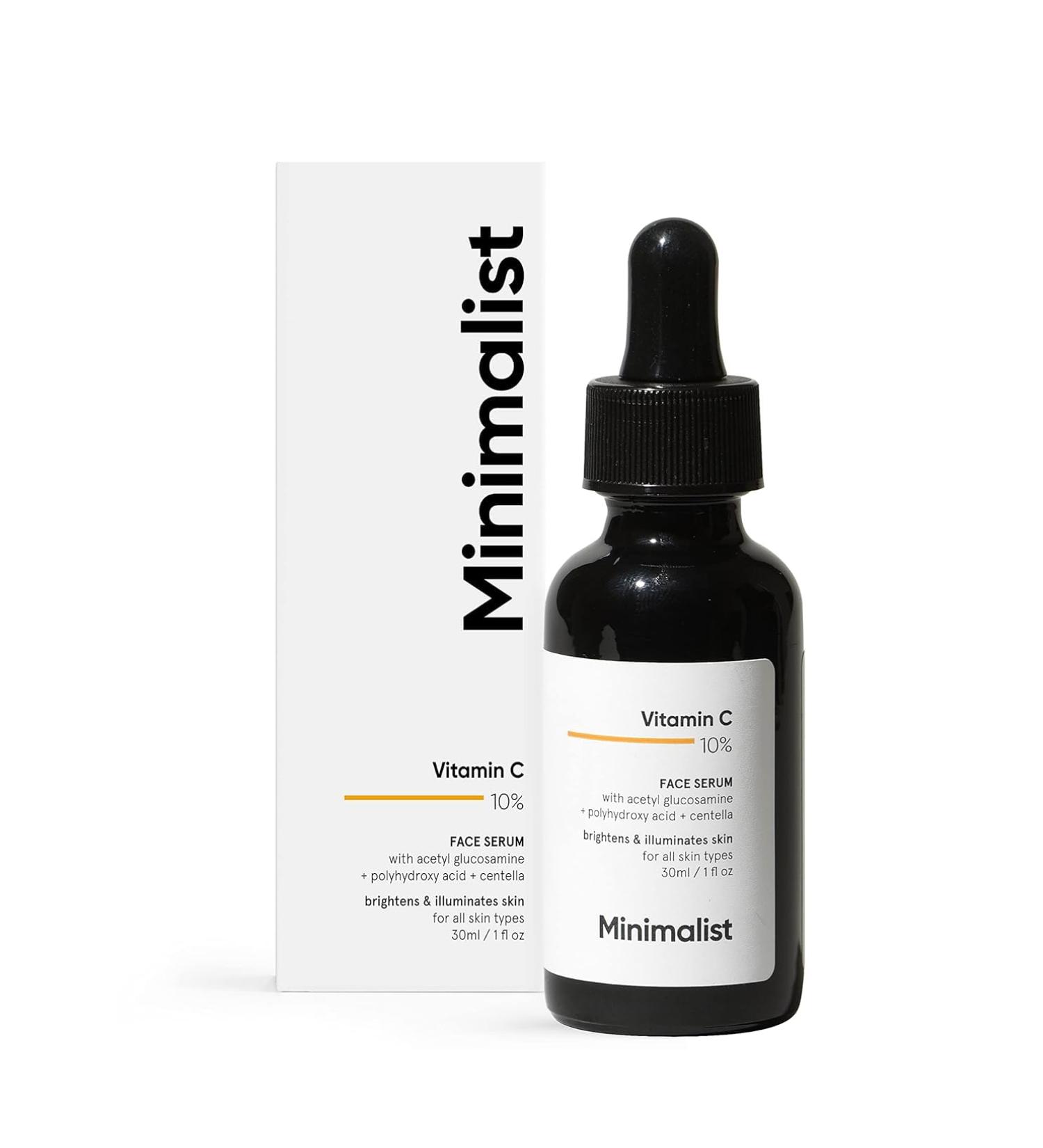 10% Vitamin C Face Serum for Glowing Skin (Formulated & Tested For Sensitive Skin) | Non Irritating | Non Sticky | Brightening Vit C Formula For Men and Women | 30 ml - Buy Online on GoSupps.com