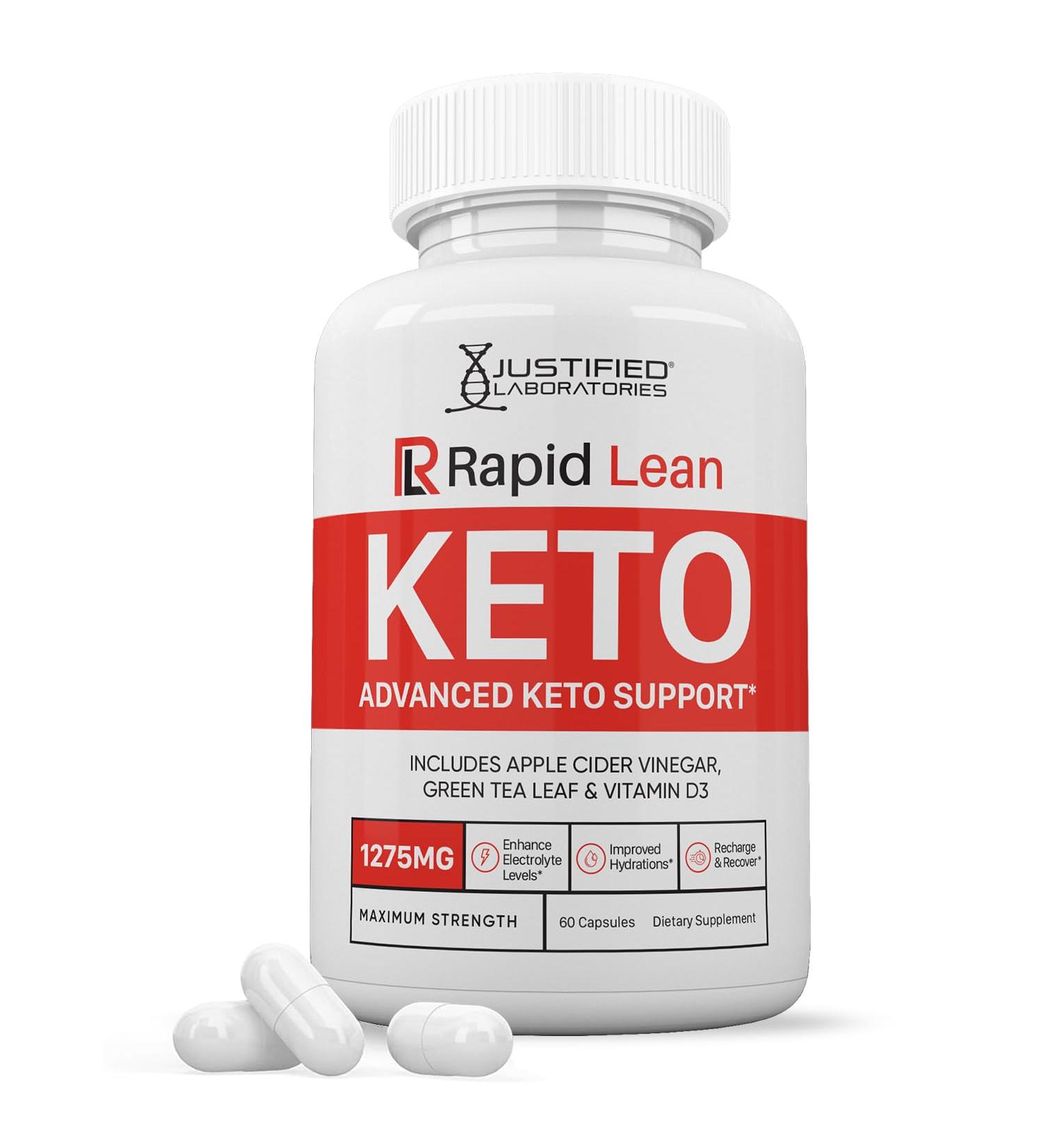 Rapid Lean Keto ACV Pills 1275MG Keto Support Blend Capsule Alternative to Keto ACV Gummies Formulated with Apple Cider Vinegar Extra Virgin Olive Oil Powder Green Tea Leaf 60 Capsules - Buy Online on GoSupps.com