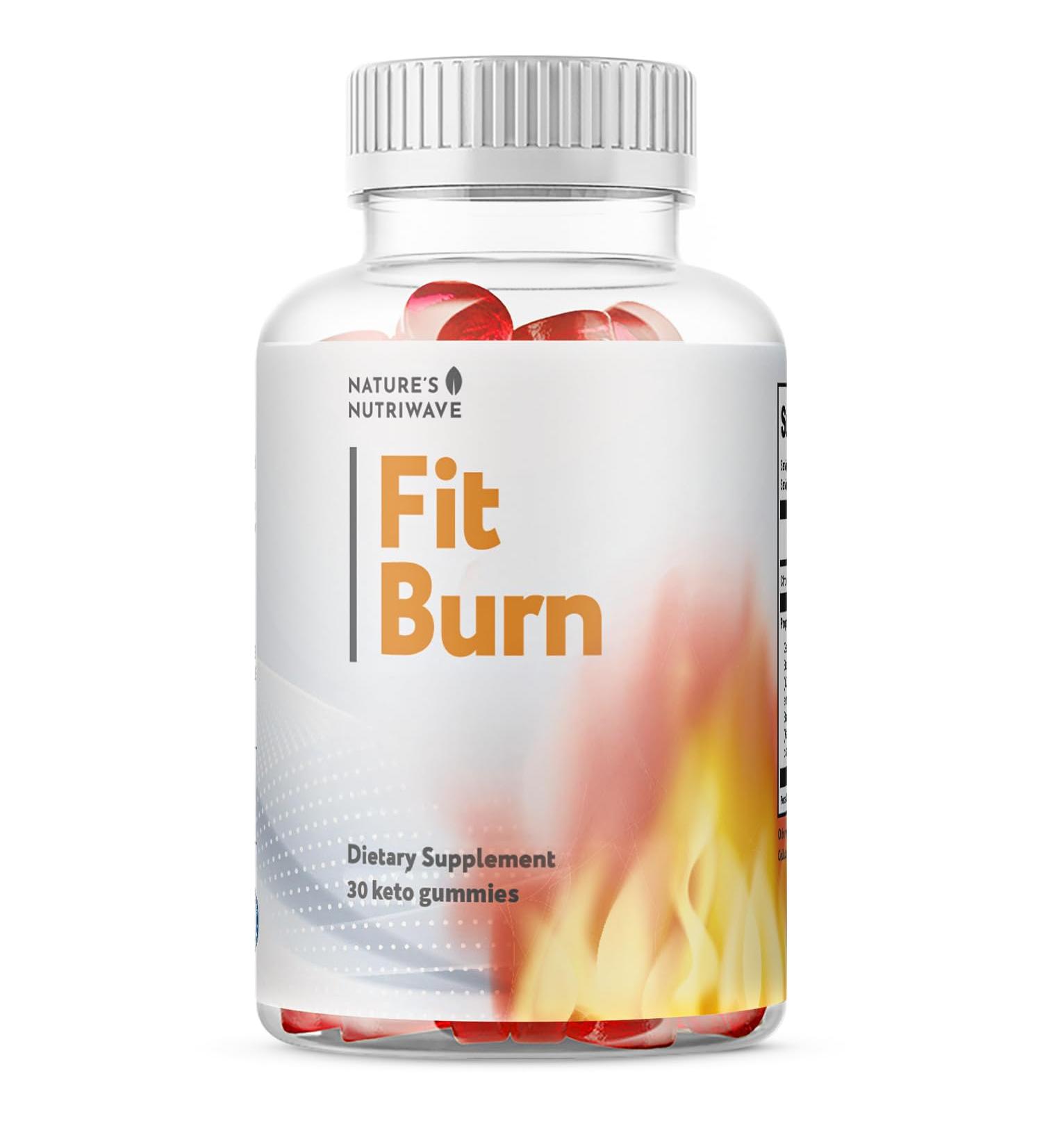 Fit Burn Natural Gummy Supplement with Apple Cider Vinegar & BHB Non-GMO Gluten-Free Dairy-Free Vegetarian Made in The USA - 30 Gummies 1 Month Supply 30 Count (Pack of 1) - Buy Online on GoSupps.com
