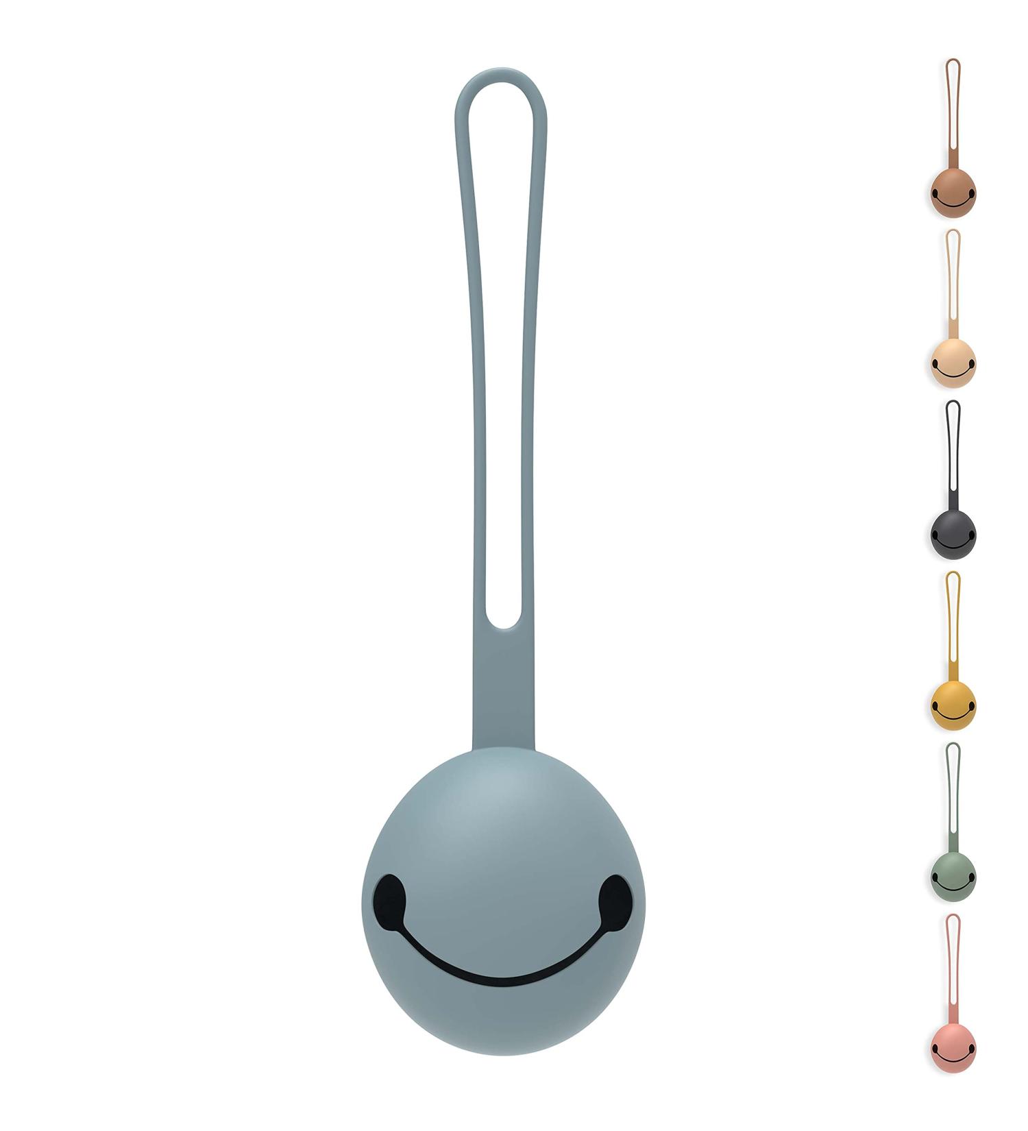 OLGS Silicone Pacifier Box for Babies | BPA-Free Pacifier Holder & Storage Case | Travel-Friendly Pacifier Strap in Ether Blue | Toddler Schnuller Box - Buy Online on GoSupps.com