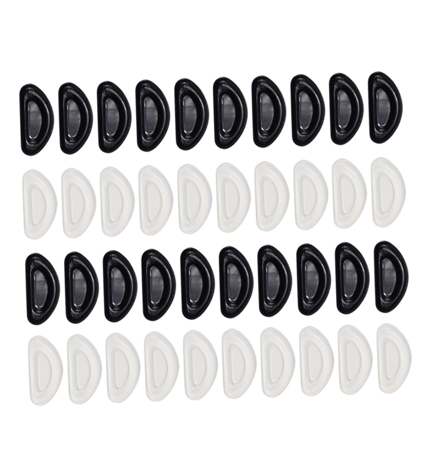 Minkissy 20 Pairs Glasses Nose Pads - Anti-Slip Cushions & Support for Comfortable Eyewear - Black Nasal Pillows & Accessories - Buy Online on GoSupps.com