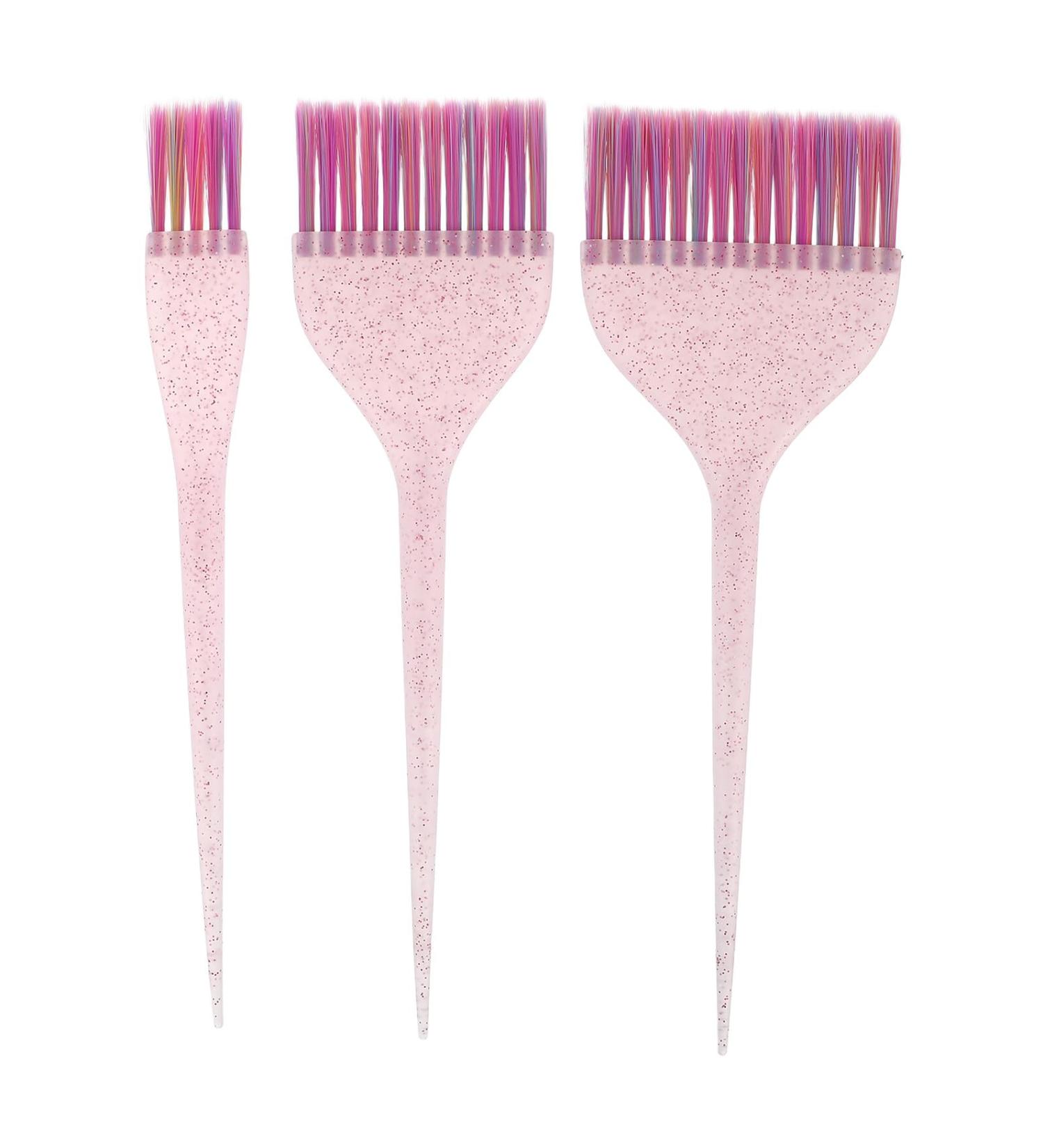 Alipis 3 pi ces Set de Pinceaux de Coloration Cheveux Long Manche avec Brins Doux et Paillettes Brosses Professionnelles pour Application Pr cise Salon et Maison - Buy Online on GoSupps.com